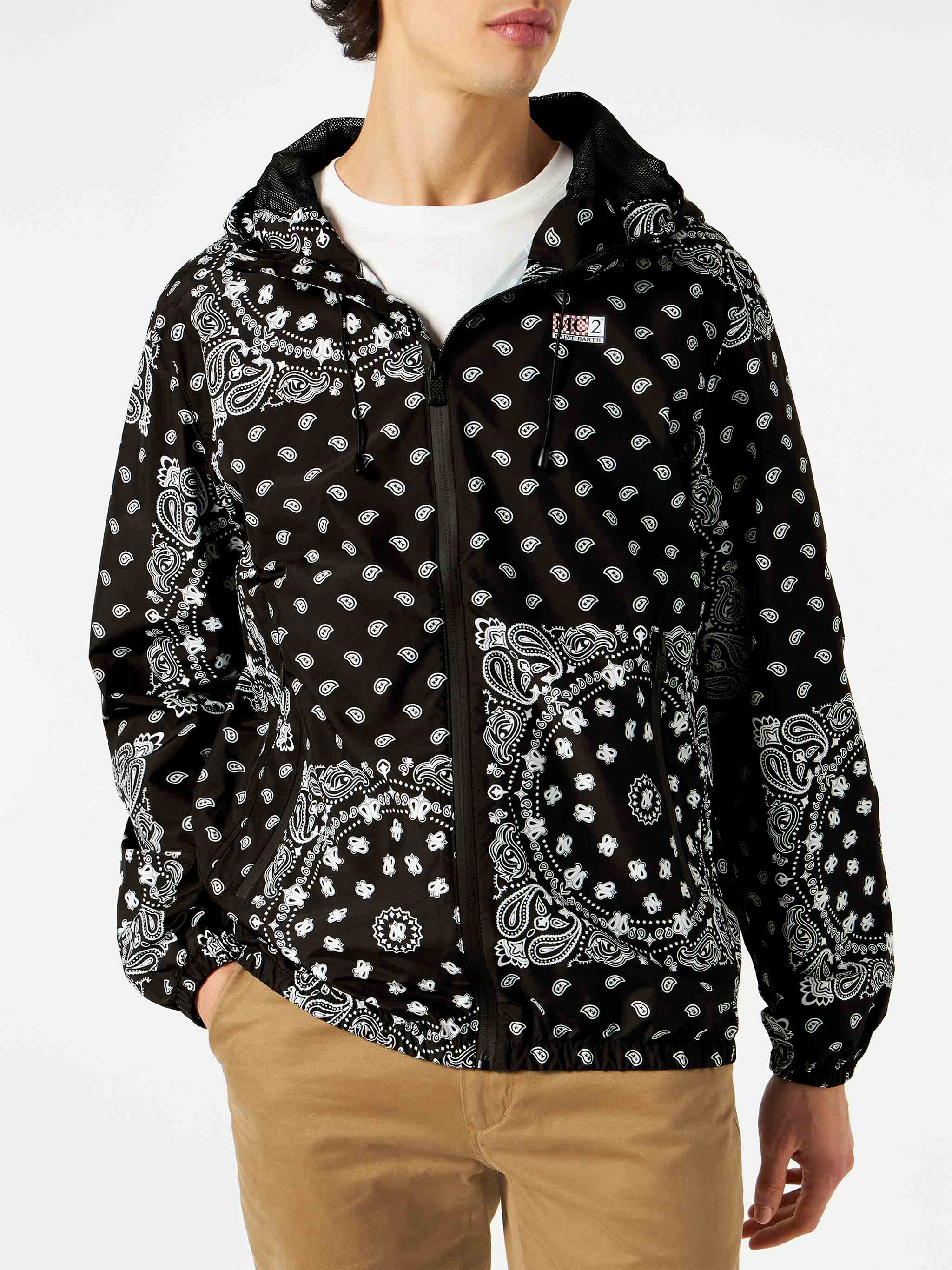 Kauris black bandana windbreaker