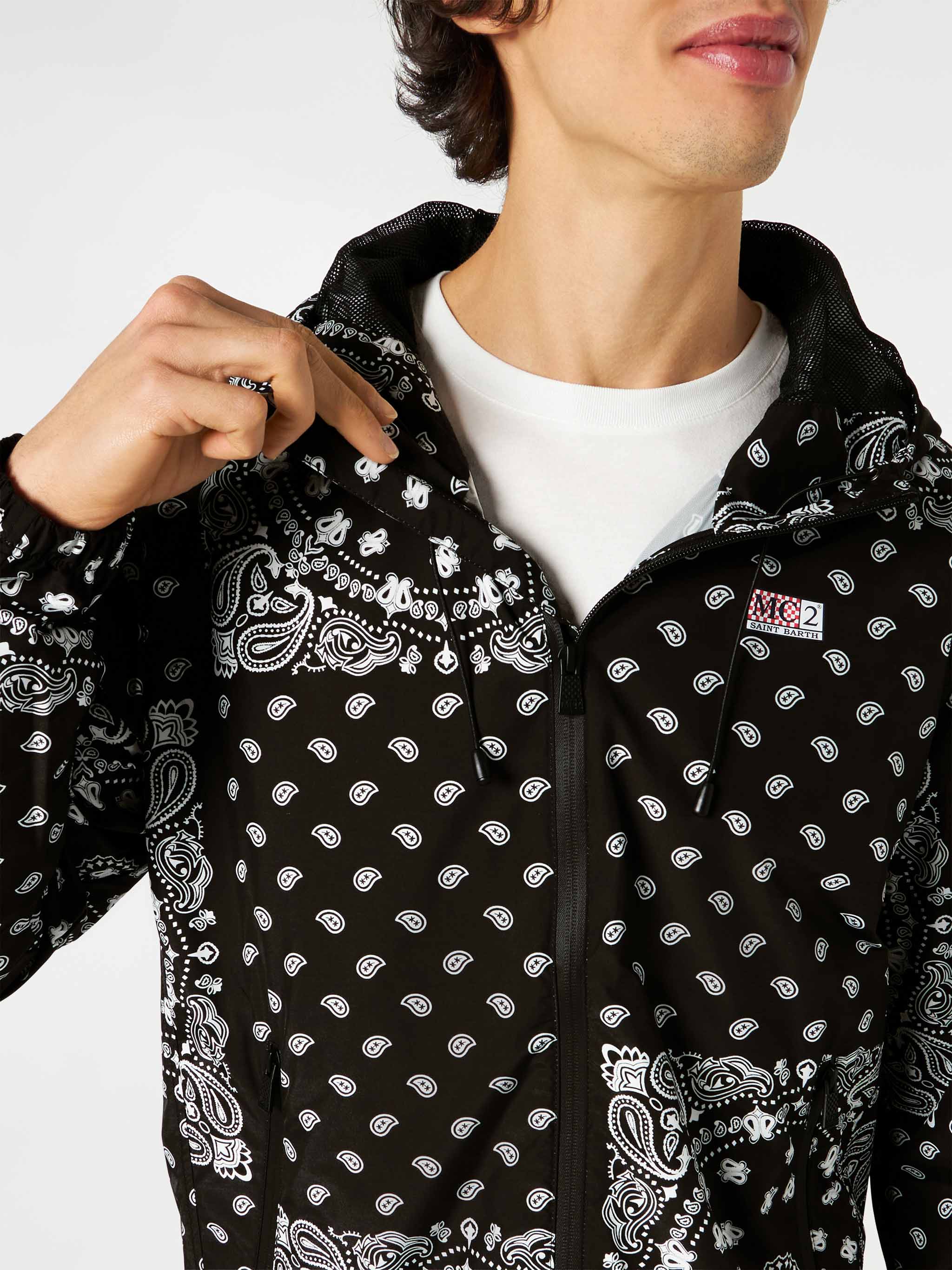 Kauris black bandana windbreaker - Image 2