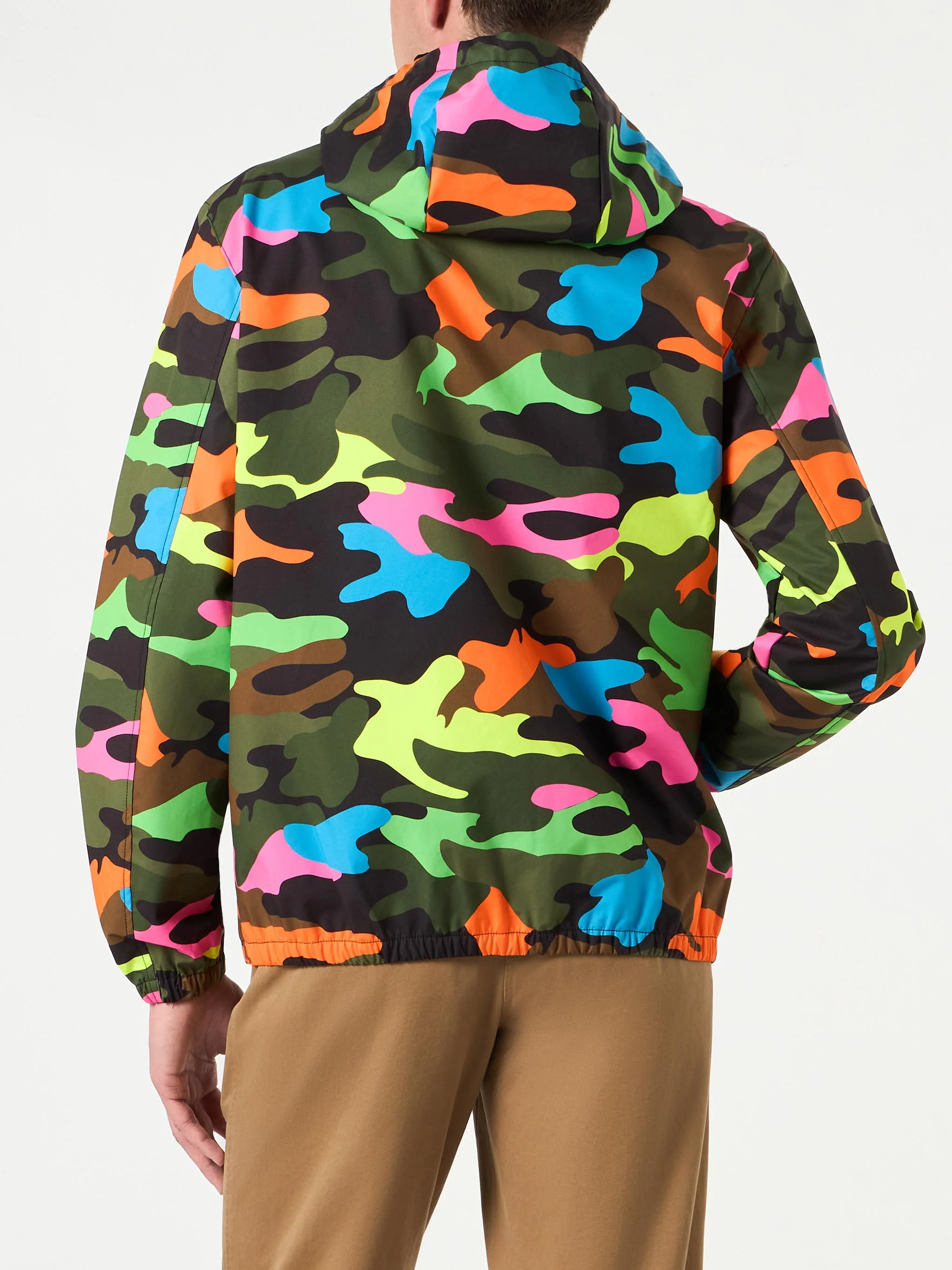 Kauris fluo camouflage windbreaker jacket - Image 3
