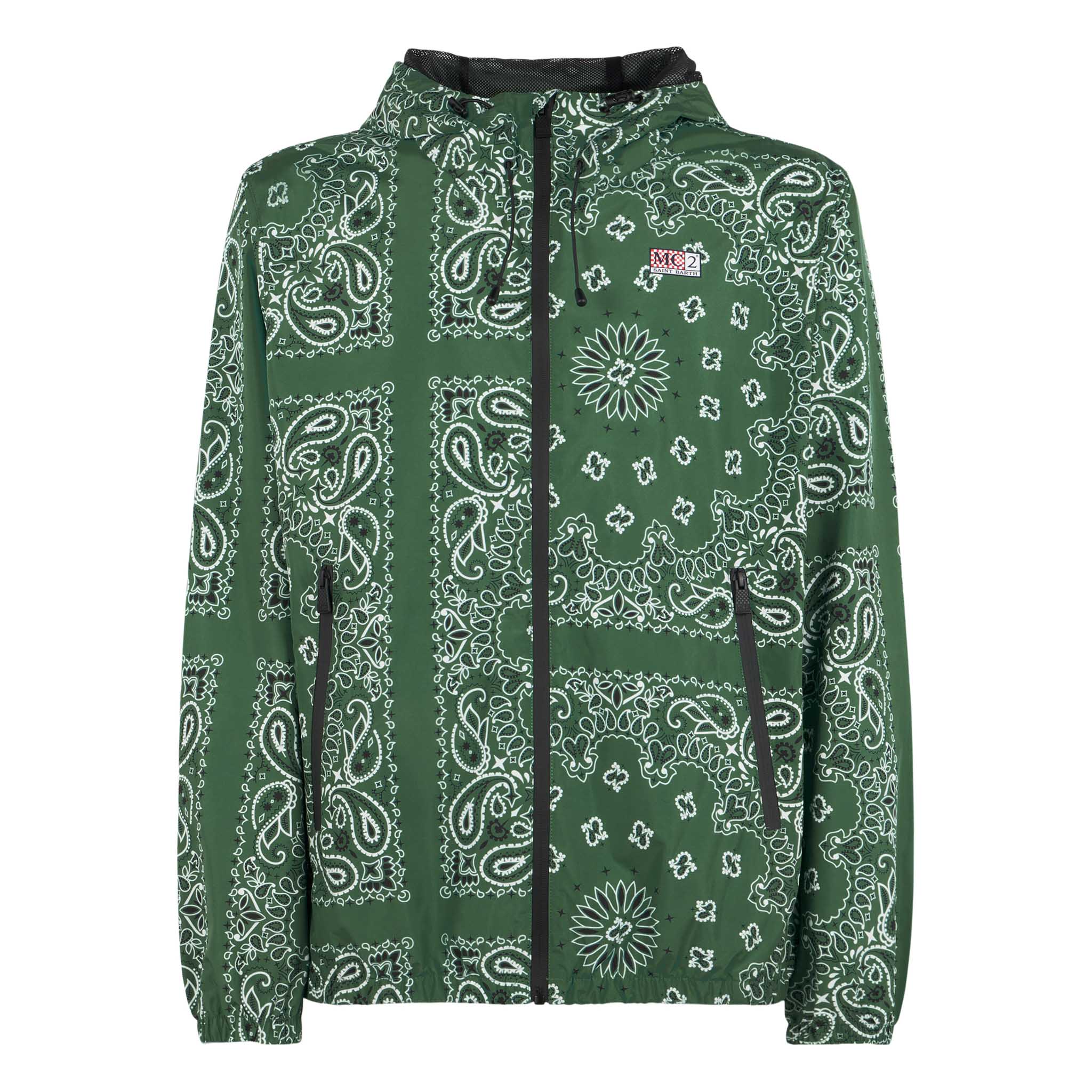 Kauris military green bandana windbreaker - Image 4