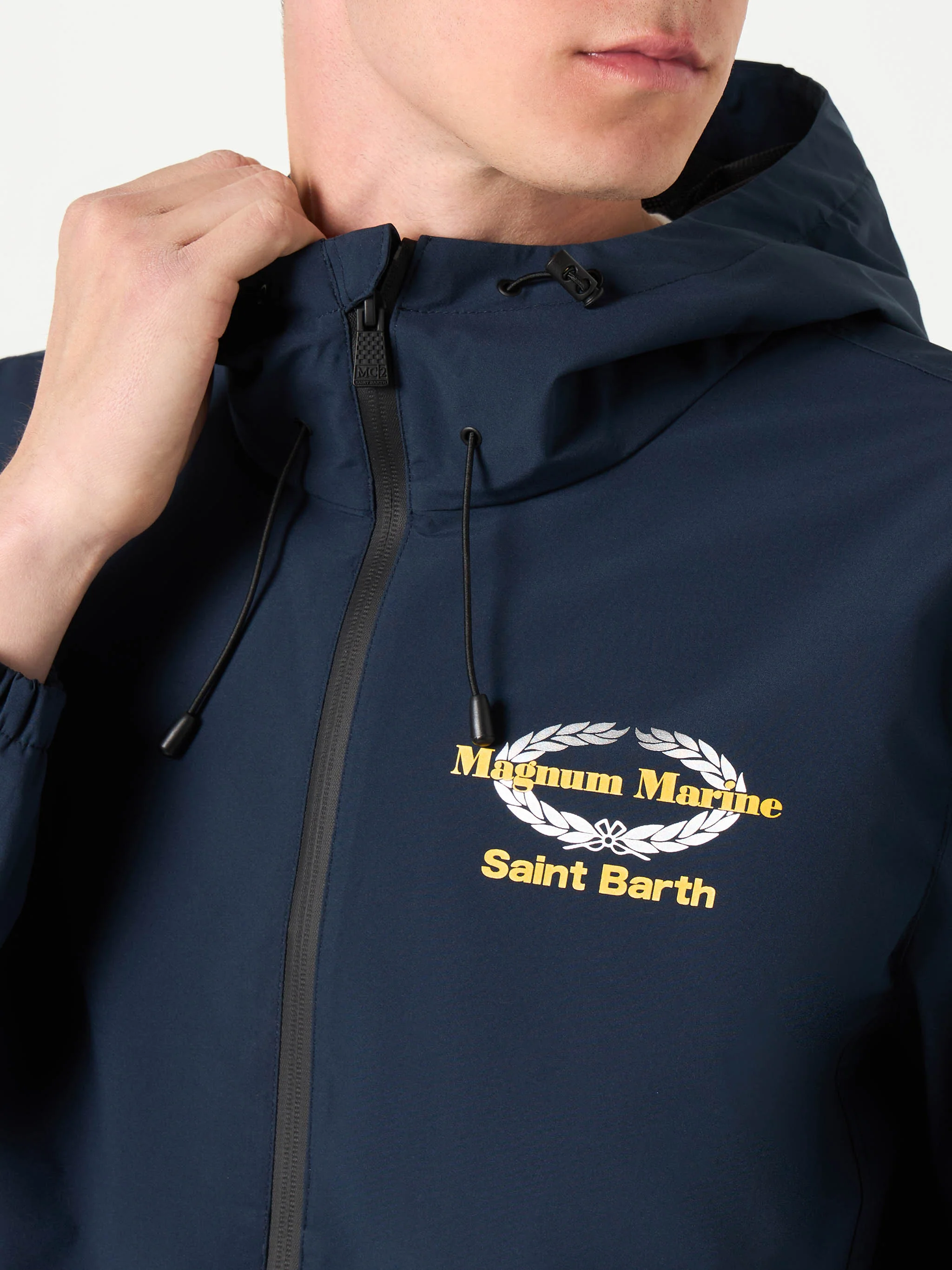 Kauris hooded technical fabric windbreaker | Special Edition - Image 3