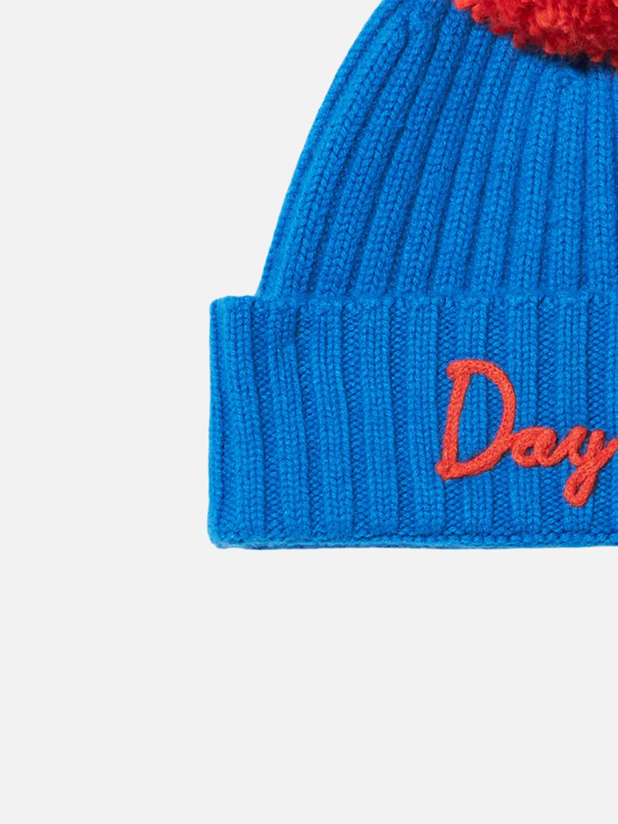 Wengen pom-pom beanie with Day Off embroidery - Image 3