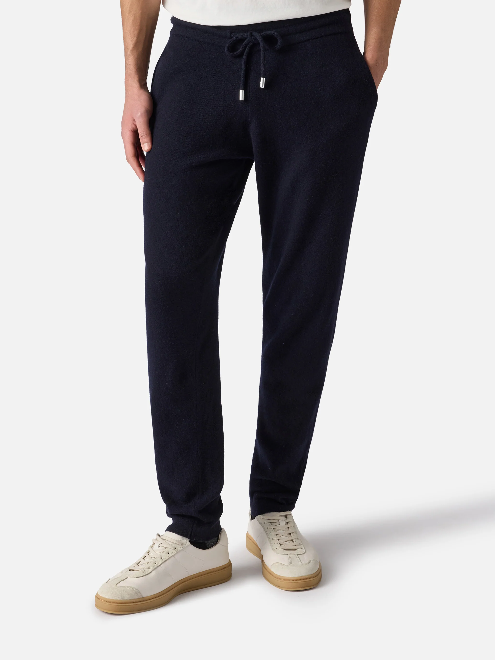 Walton navy blue knitted pants