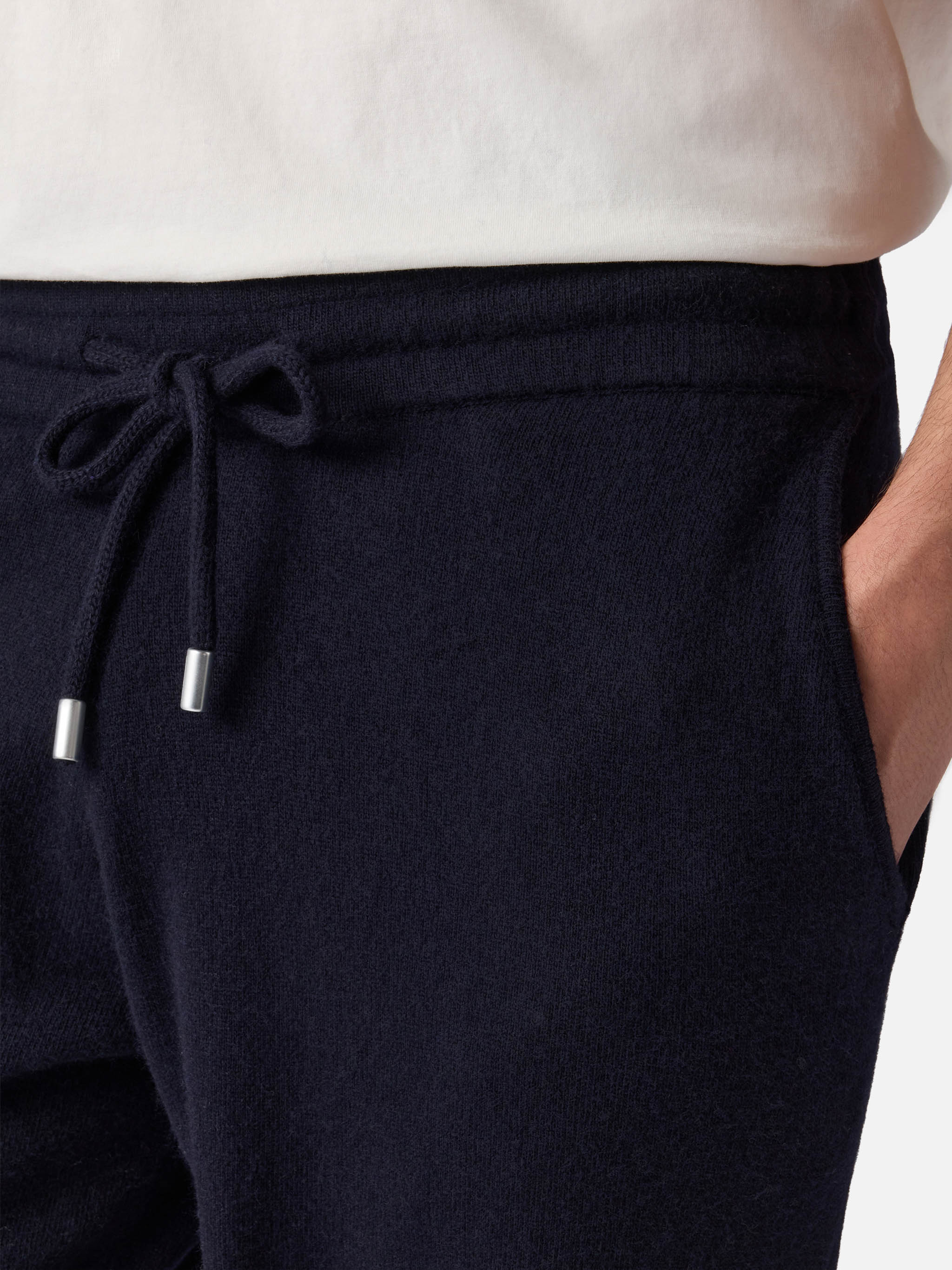 Walton navy blue knitted pants - Image 2