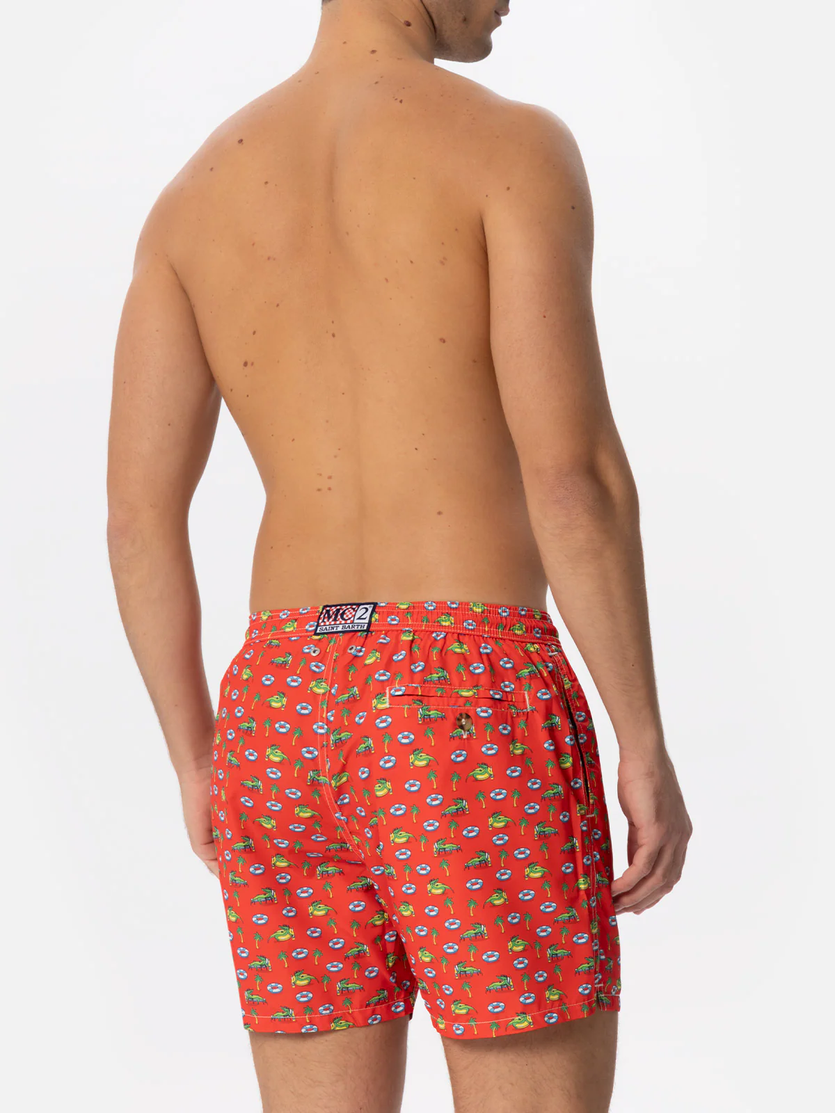 Lighting Micro Fantasy red crocodile print swim shorts - Image 5