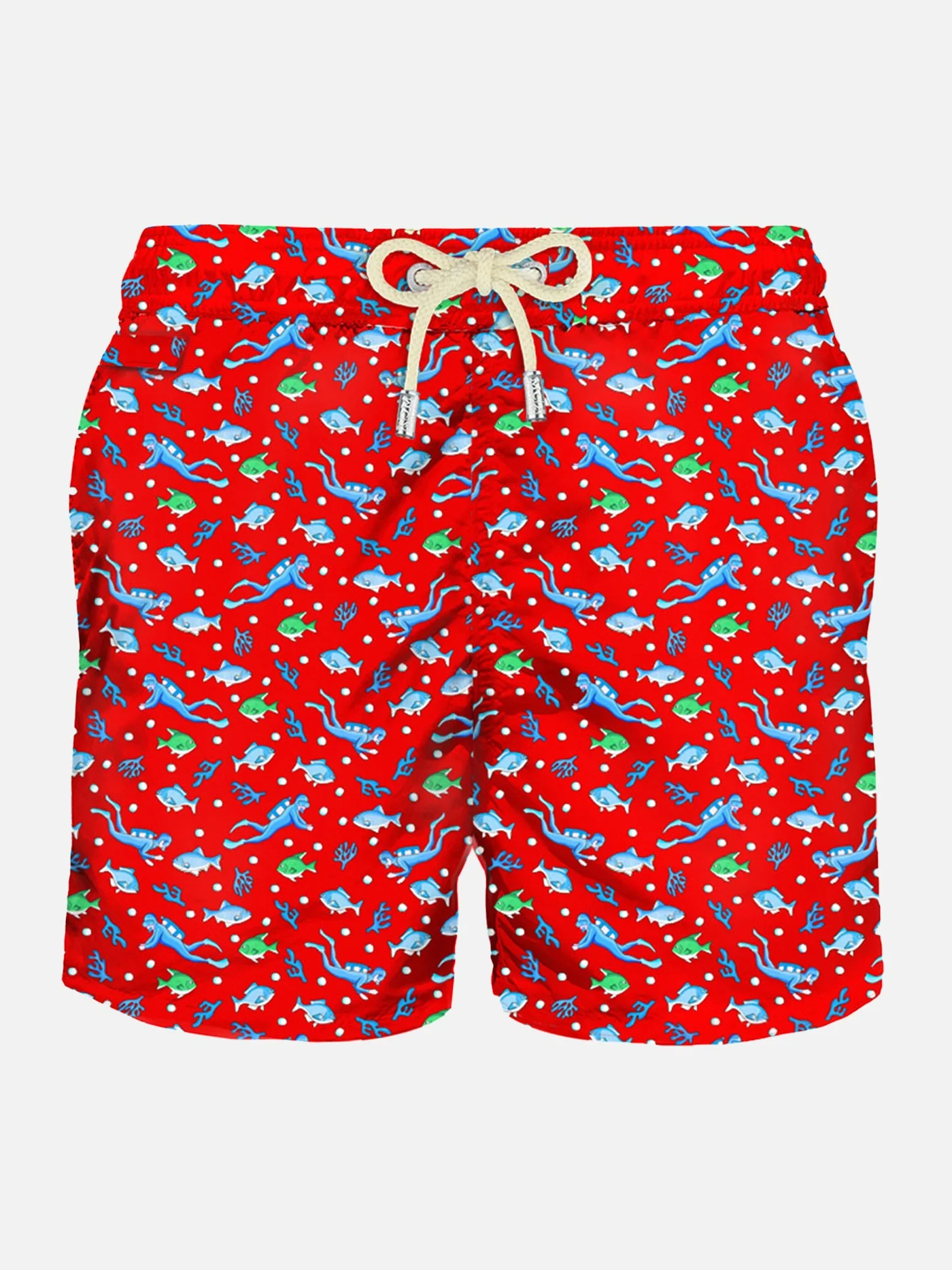 Lighting Micro Fantasy diver print swim shorts