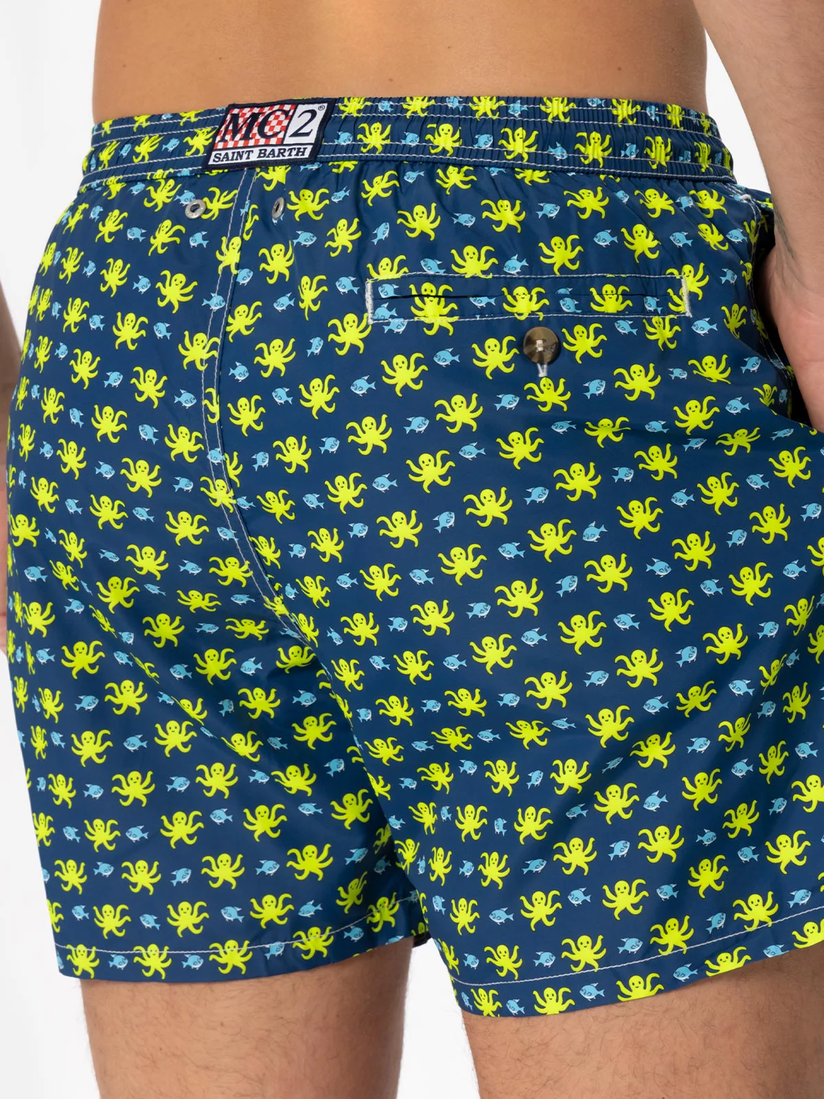 Lighting Micro Fantasy blue fish and octopus print swim shorts - Image 4