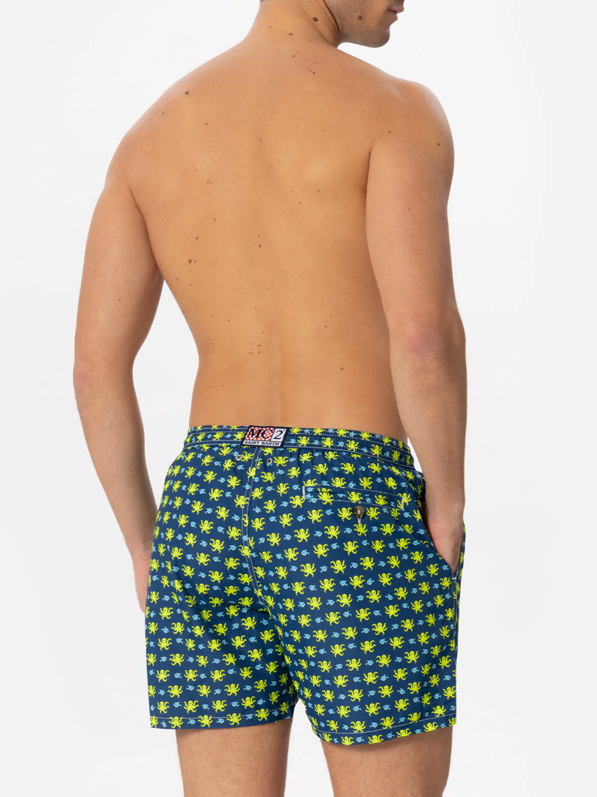 Lighting Micro Fantasy blue fish and octopus print swim shorts - Image 5