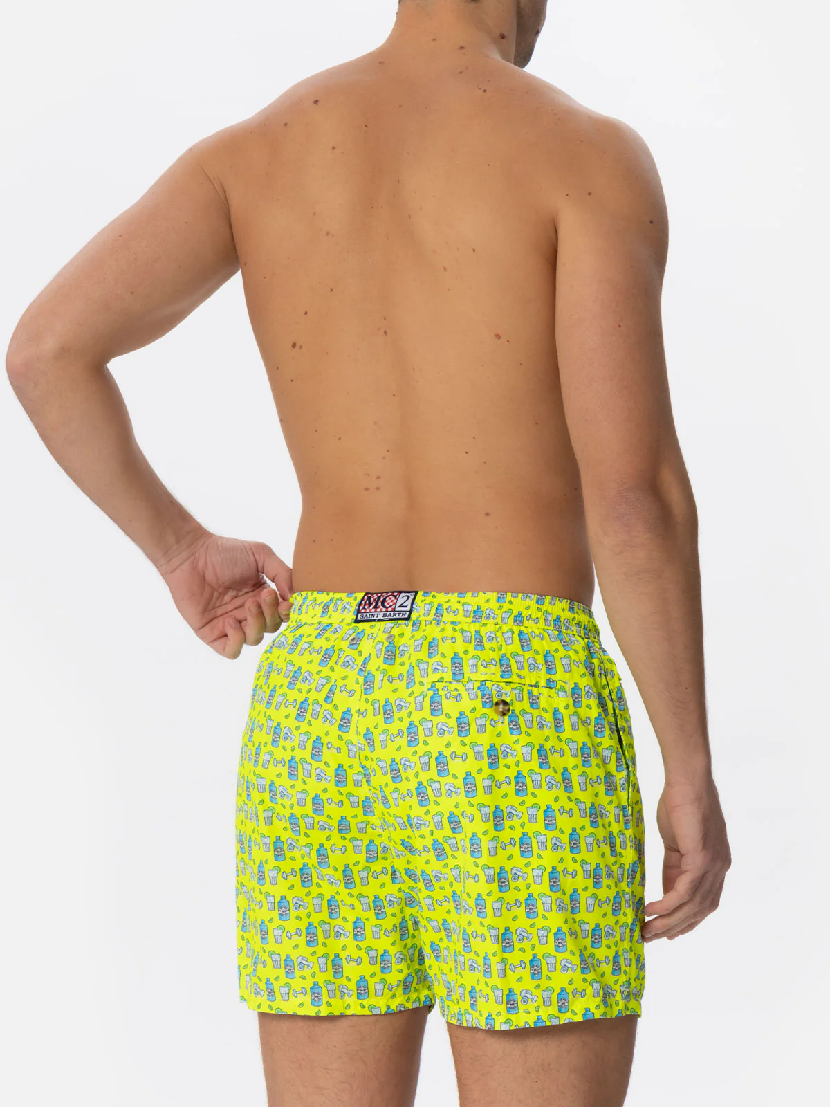 Lighting gin and gym print swim shorts - Image 5