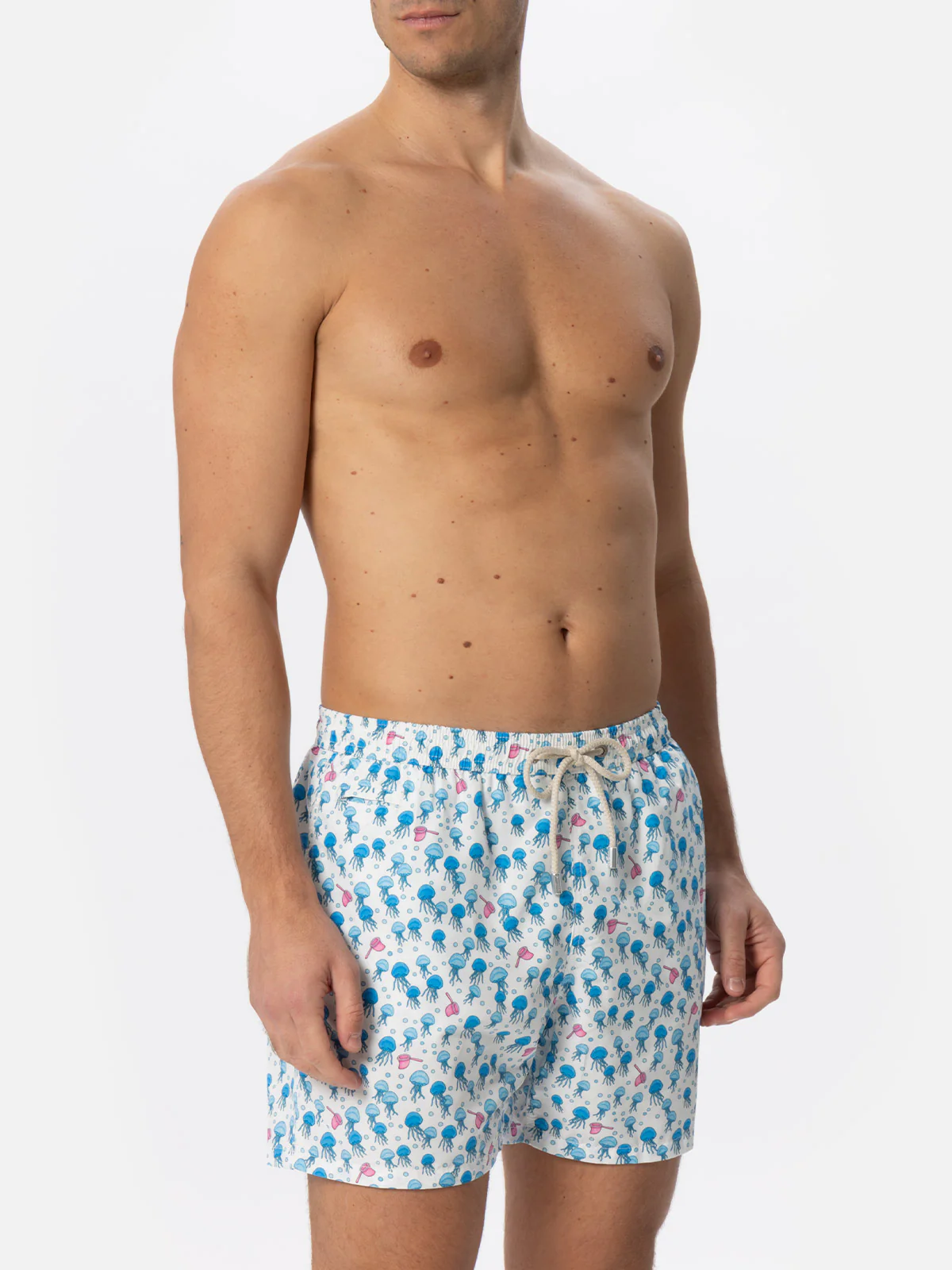 Lighting jellyfish print swim shorts - Image 3
