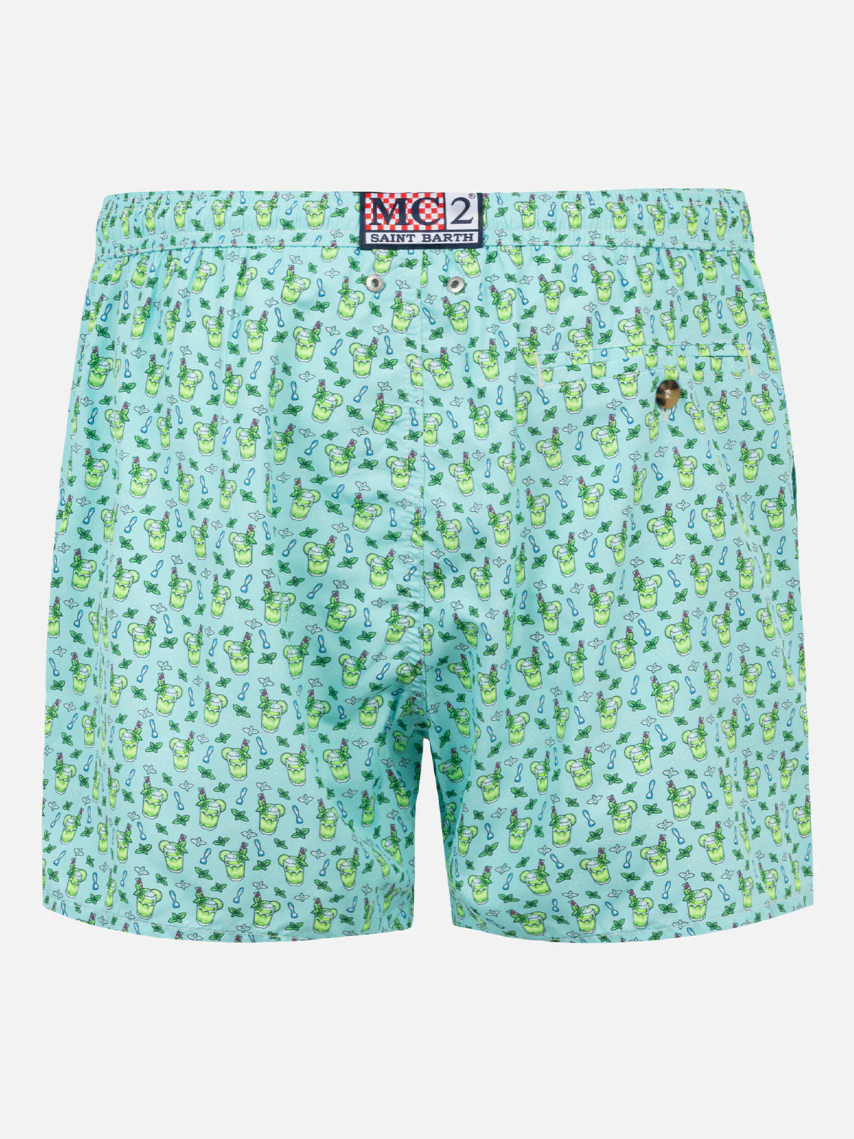 Lighting Micro Fantasy light blue Mojito print swim shorts - Image 2