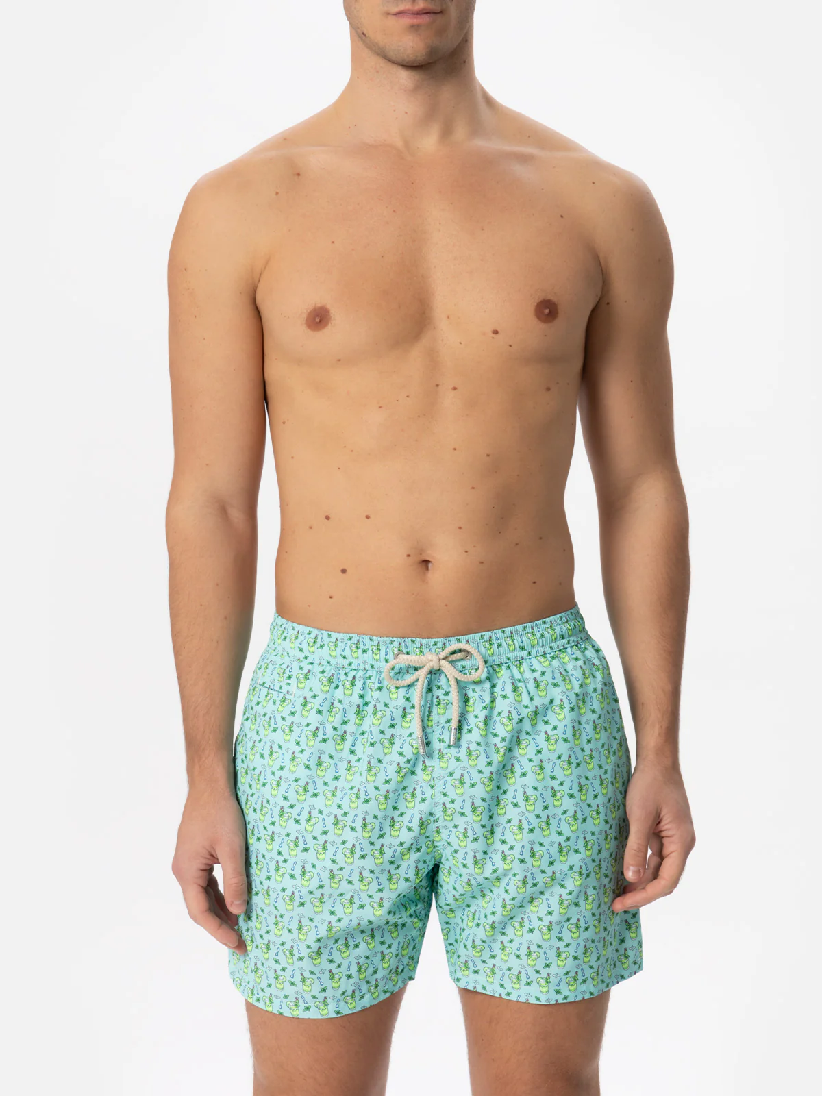 Lighting Micro Fantasy light blue Mojito print swim shorts - Image 3