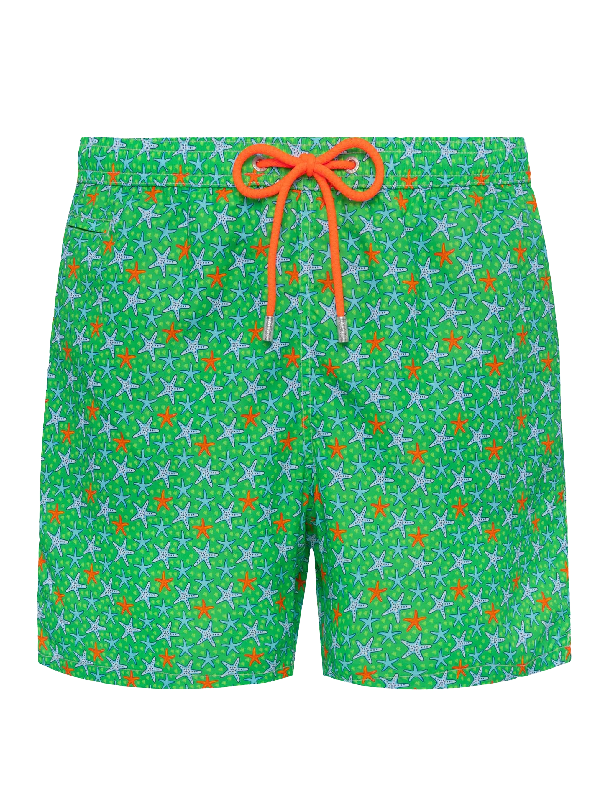 Lighting Micro Fantasy green multicolor starfish print swim shorts
