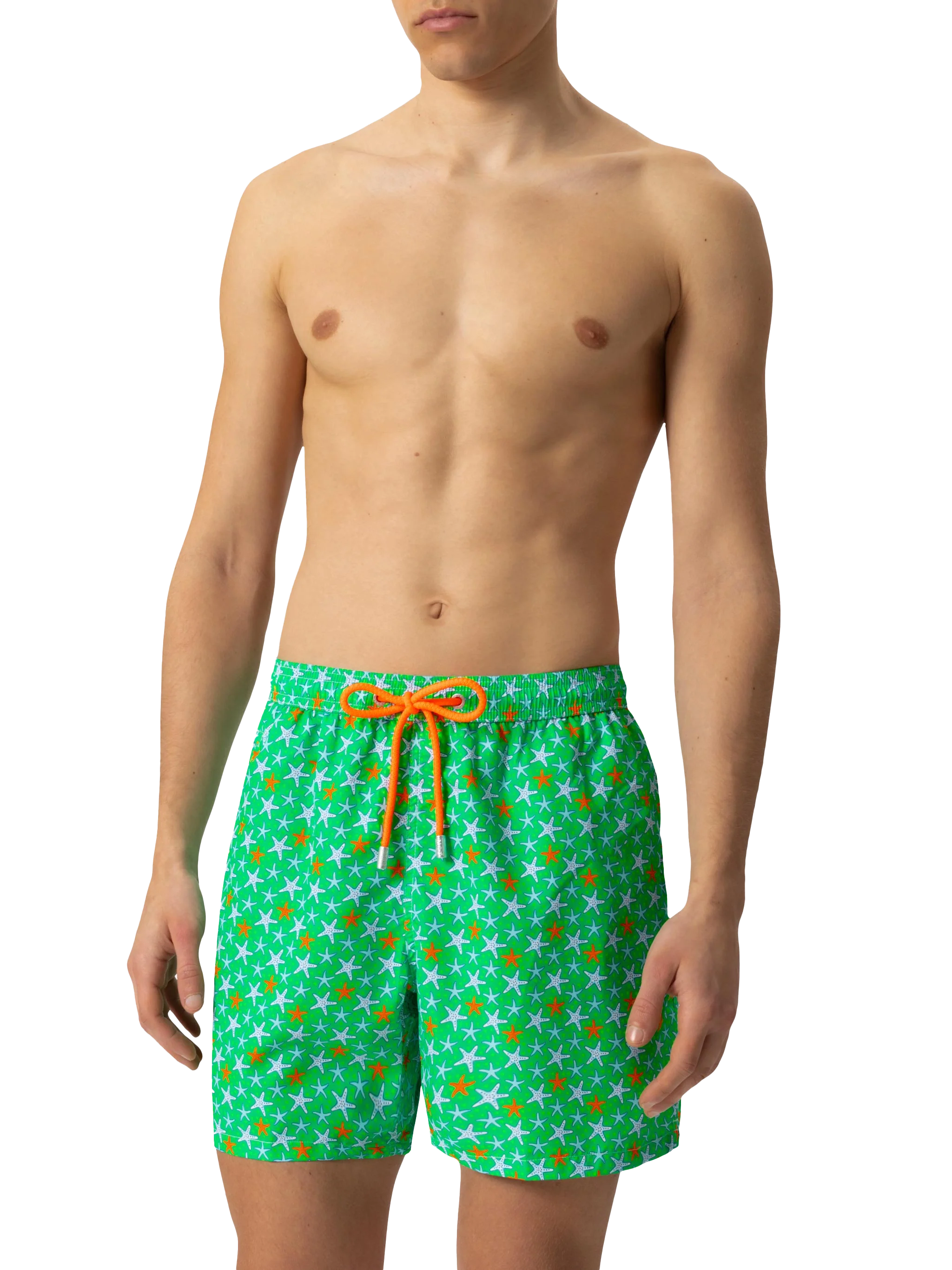 Lighting Micro Fantasy green multicolor starfish print swim shorts - Image 5