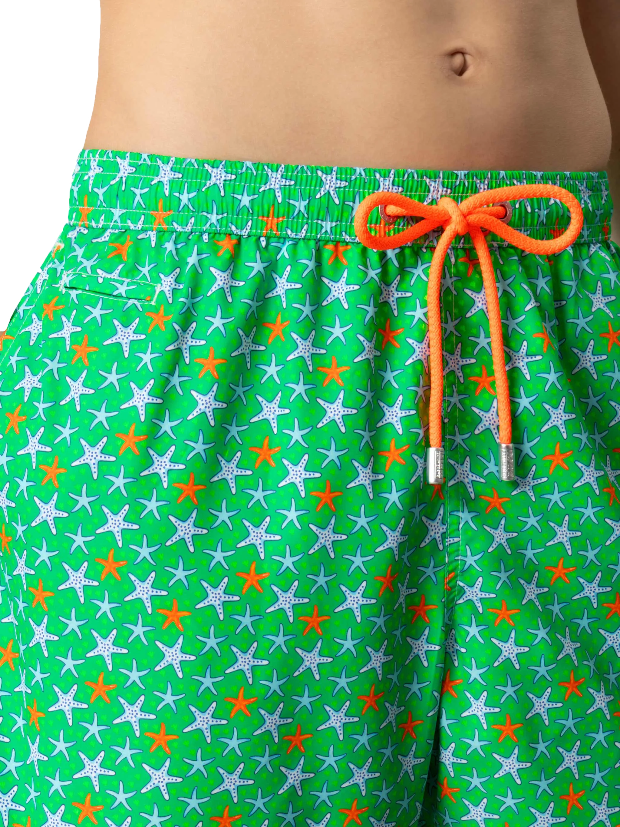 Lighting Micro Fantasy green multicolor starfish print swim shorts - Image 7