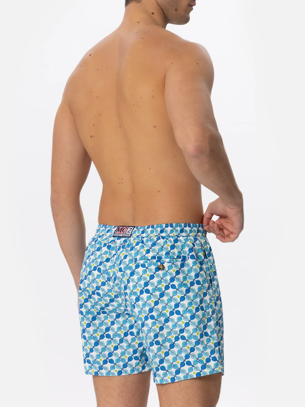 Lighting padel rackets print swim shorts - Image 5