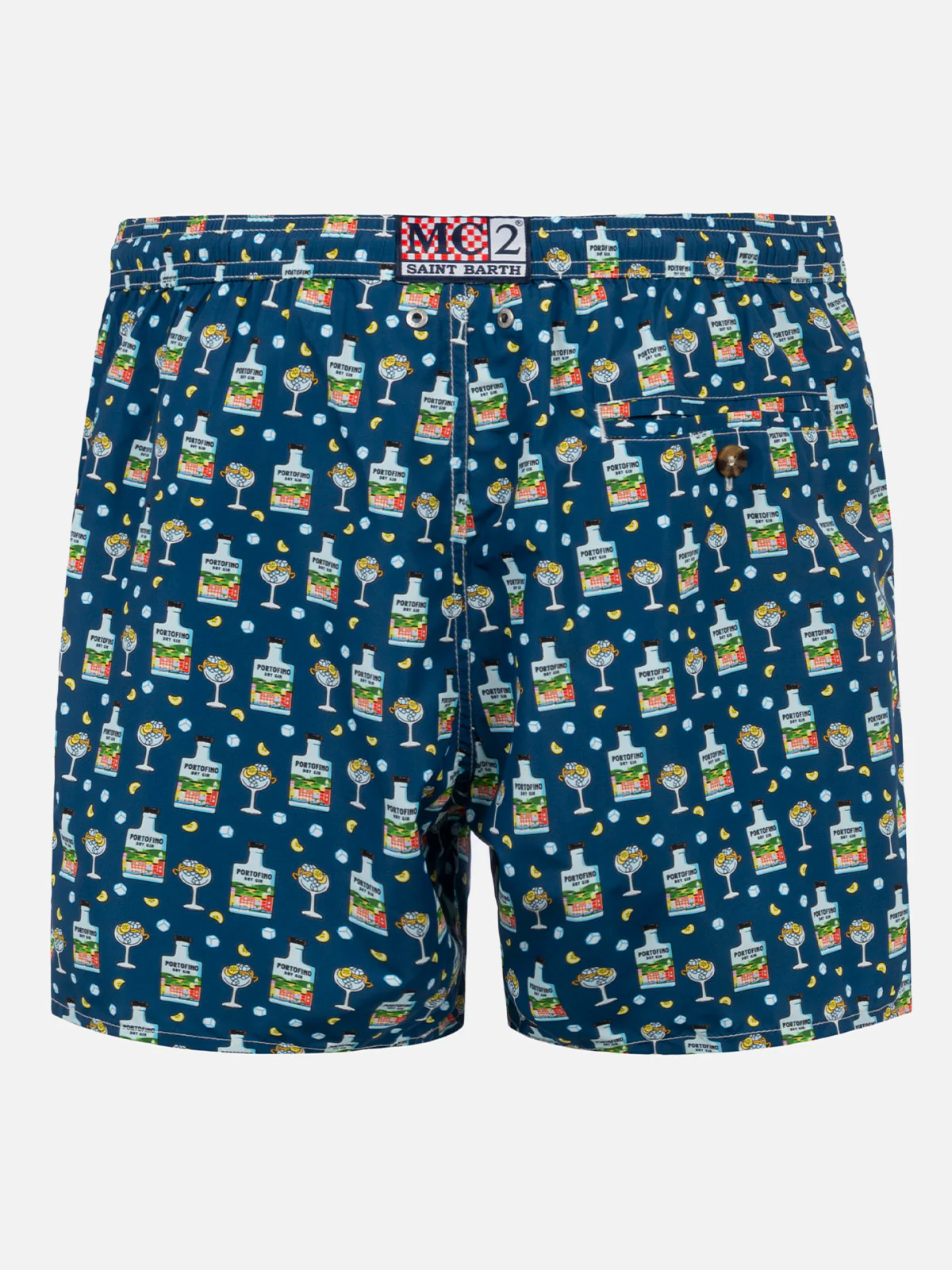 Lighting Micro Fantasy blue Portofino gin print swim shorts | Special Edition - Image 2