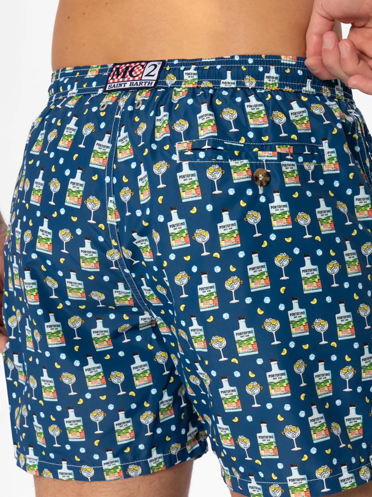Lighting Micro Fantasy blue Portofino gin print swim shorts | Special Edition - Image 5