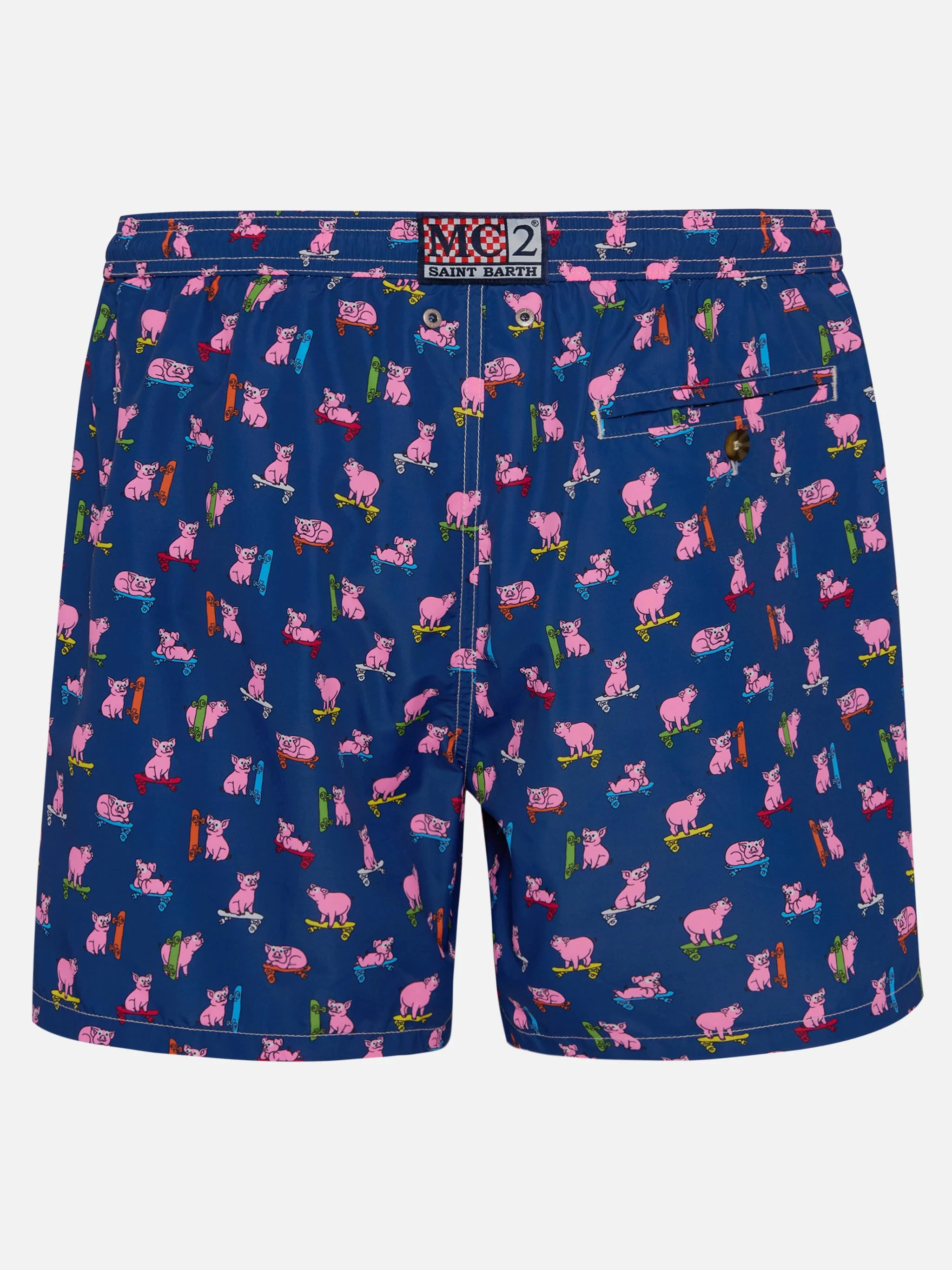 Lighting skater pigs print swim shorts - Image 2