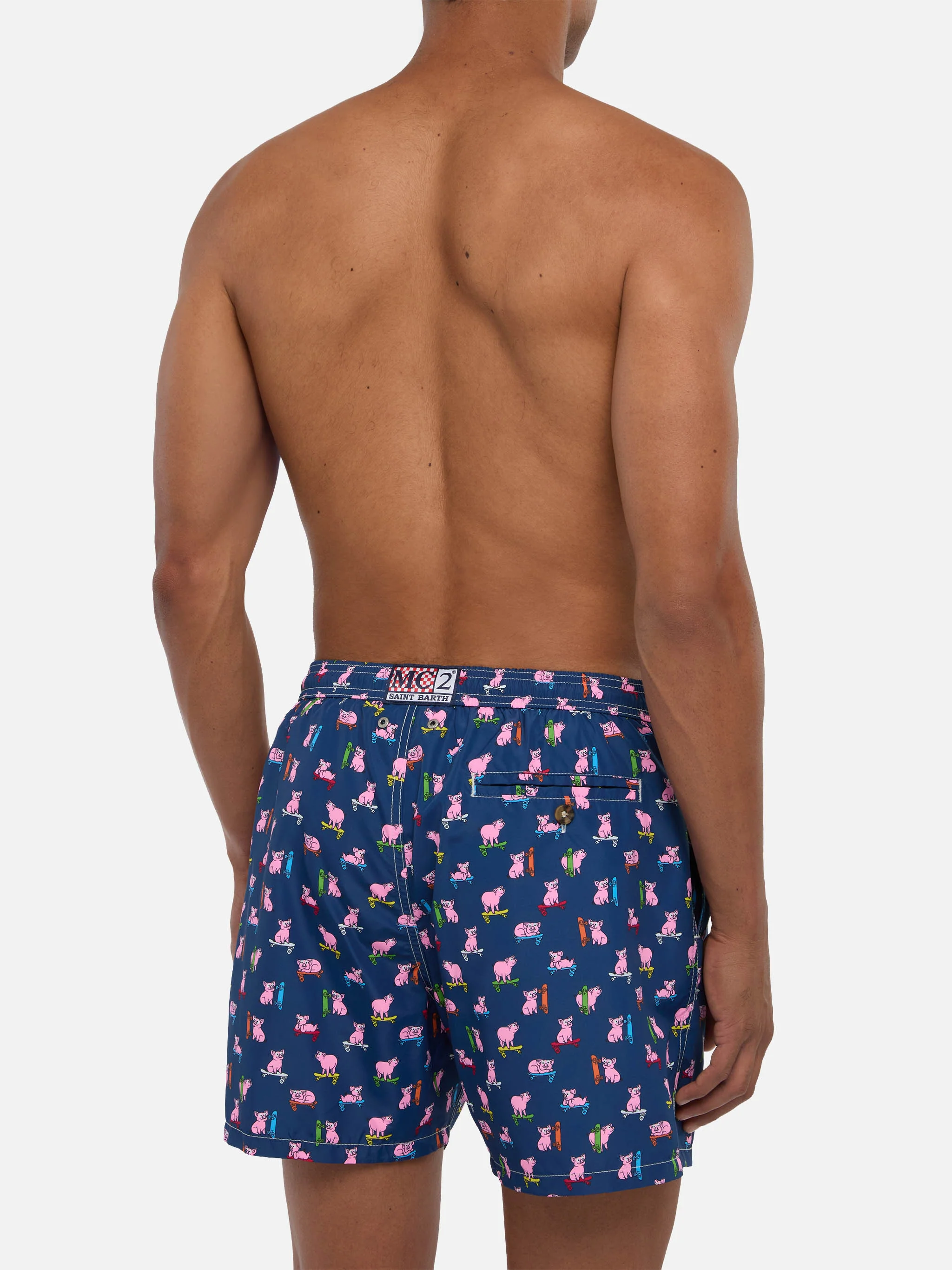 Lighting skater pigs print swim shorts - Image 5