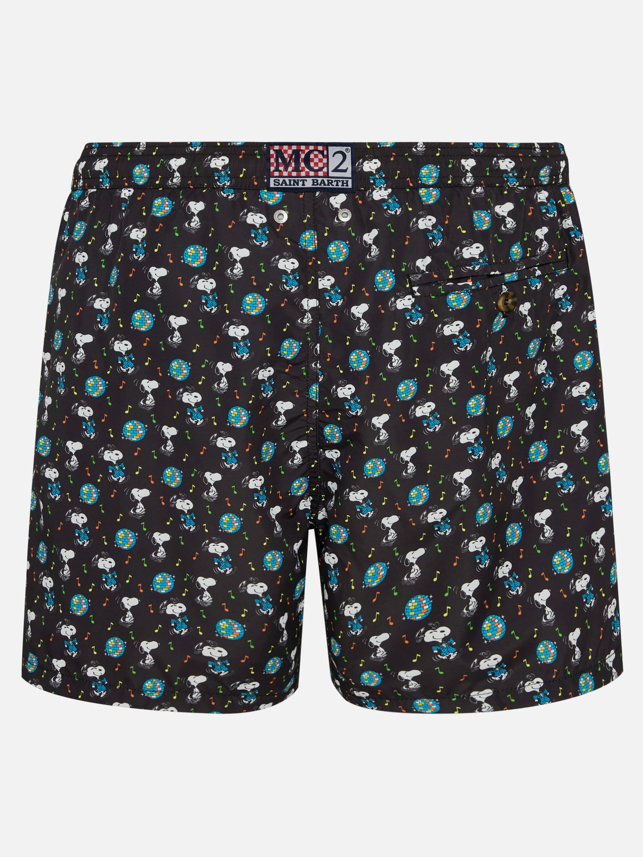 Lighting Micro Fantasy black Snoopy disco swim shorts | Special Edition - Image 2