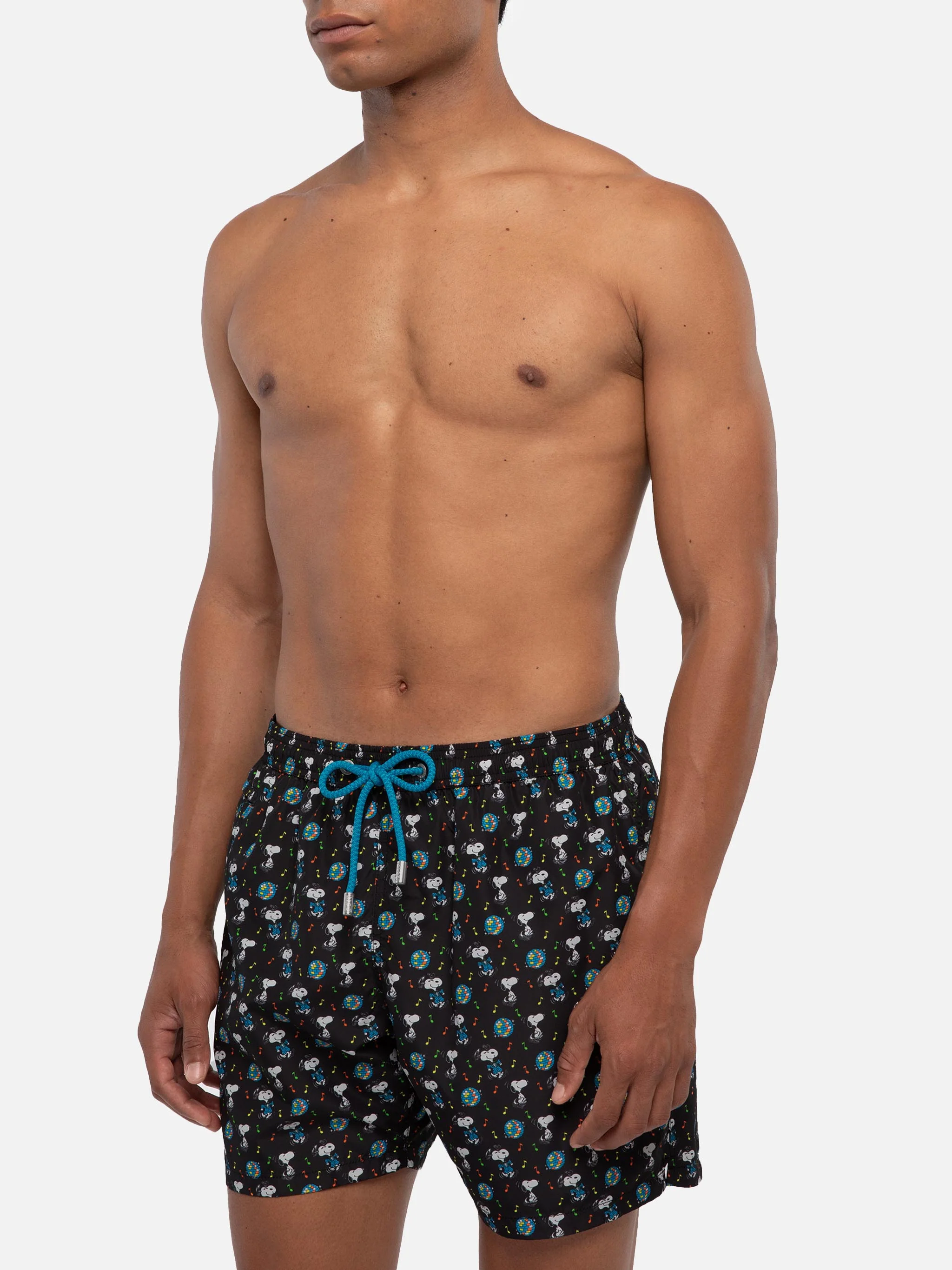 Lighting Micro Fantasy black Snoopy disco swim shorts | Special Edition - Image 3