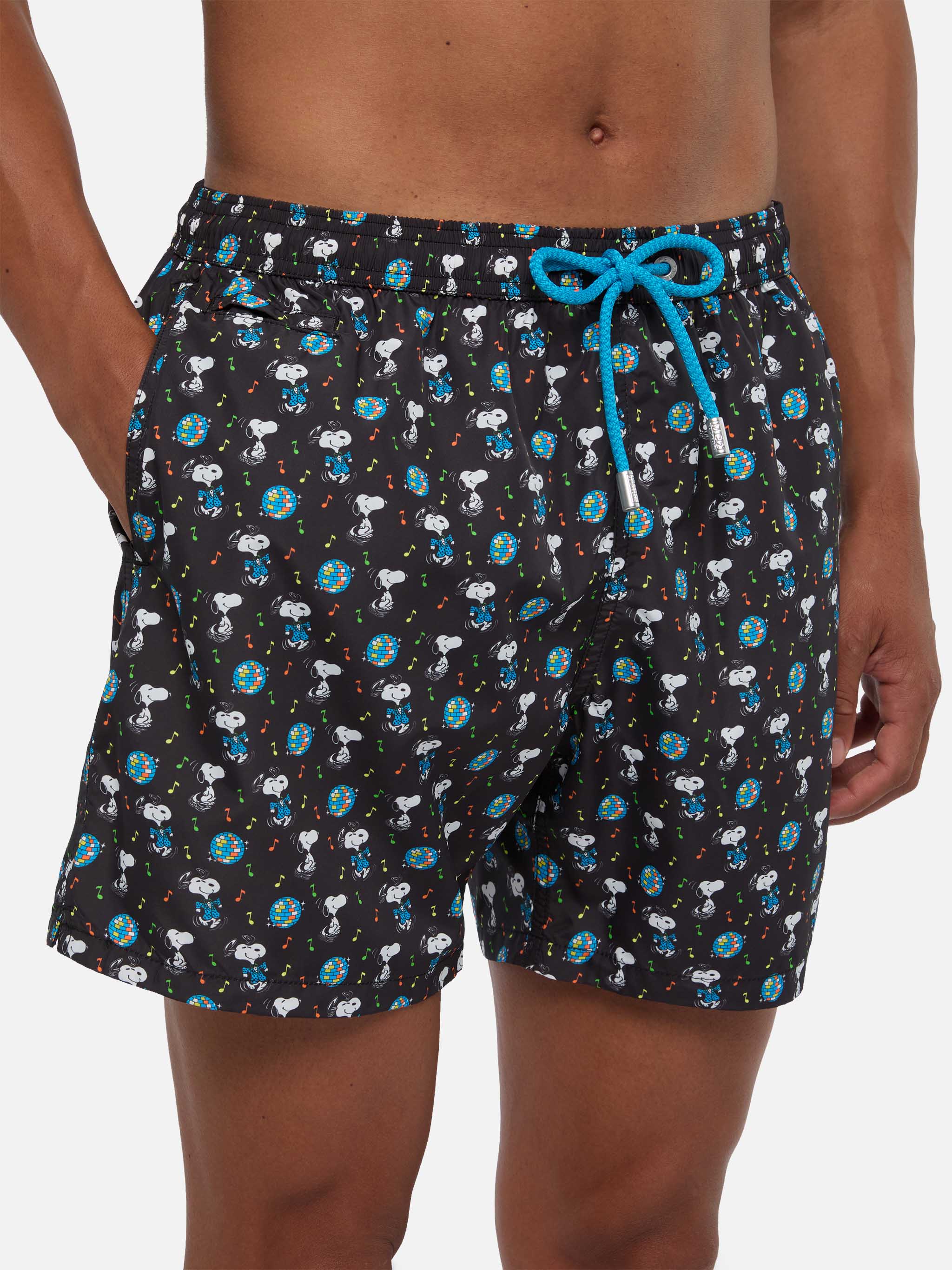 Lighting Micro Fantasy black Snoopy disco swim shorts | Special Edition - Image 4