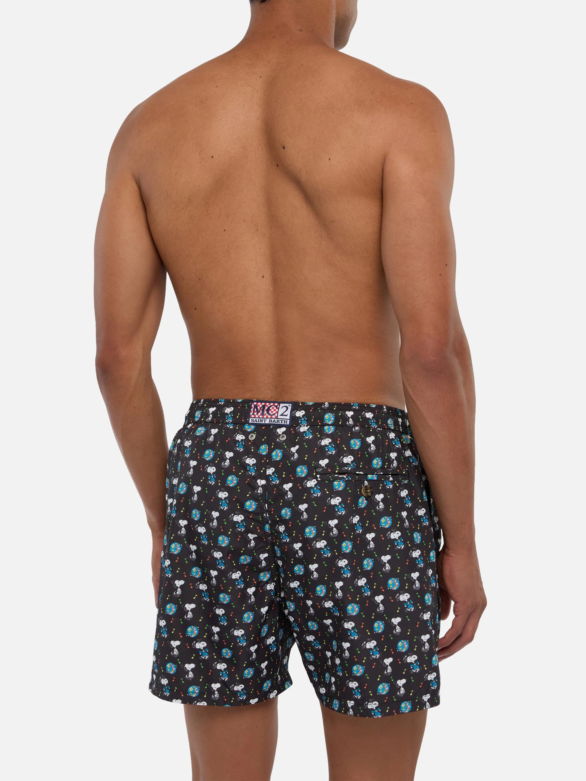 Lighting Micro Fantasy black Snoopy disco swim shorts | Special Edition - Image 5