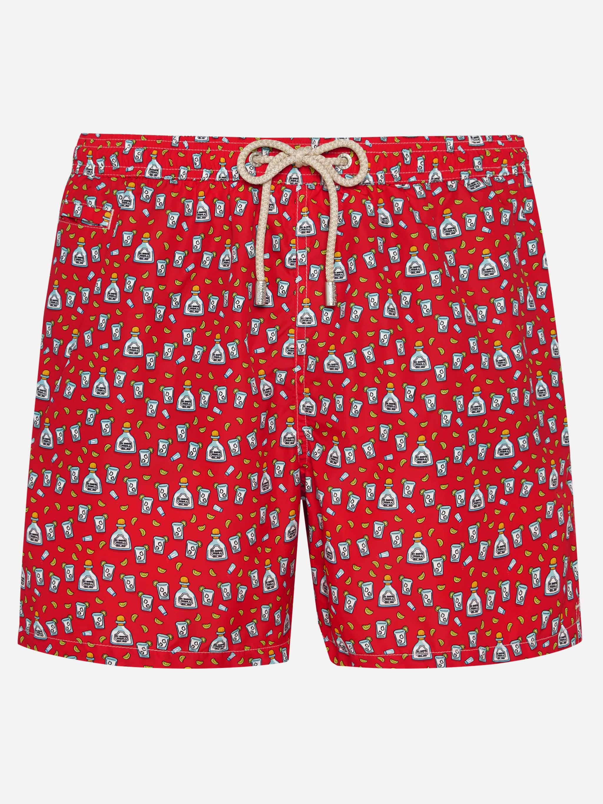 Lighting Micro Fantasy Tequila print swim shorts