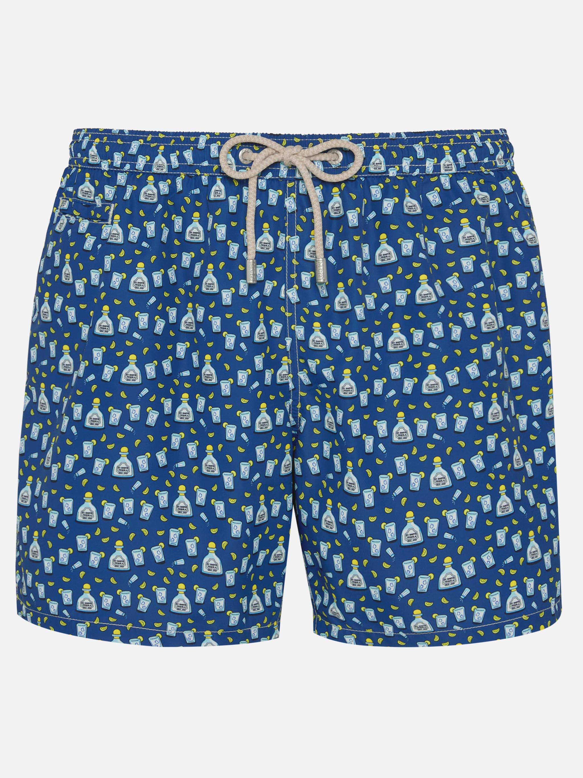 Lighting Micro Fantasy blue Tequila print swim shorts