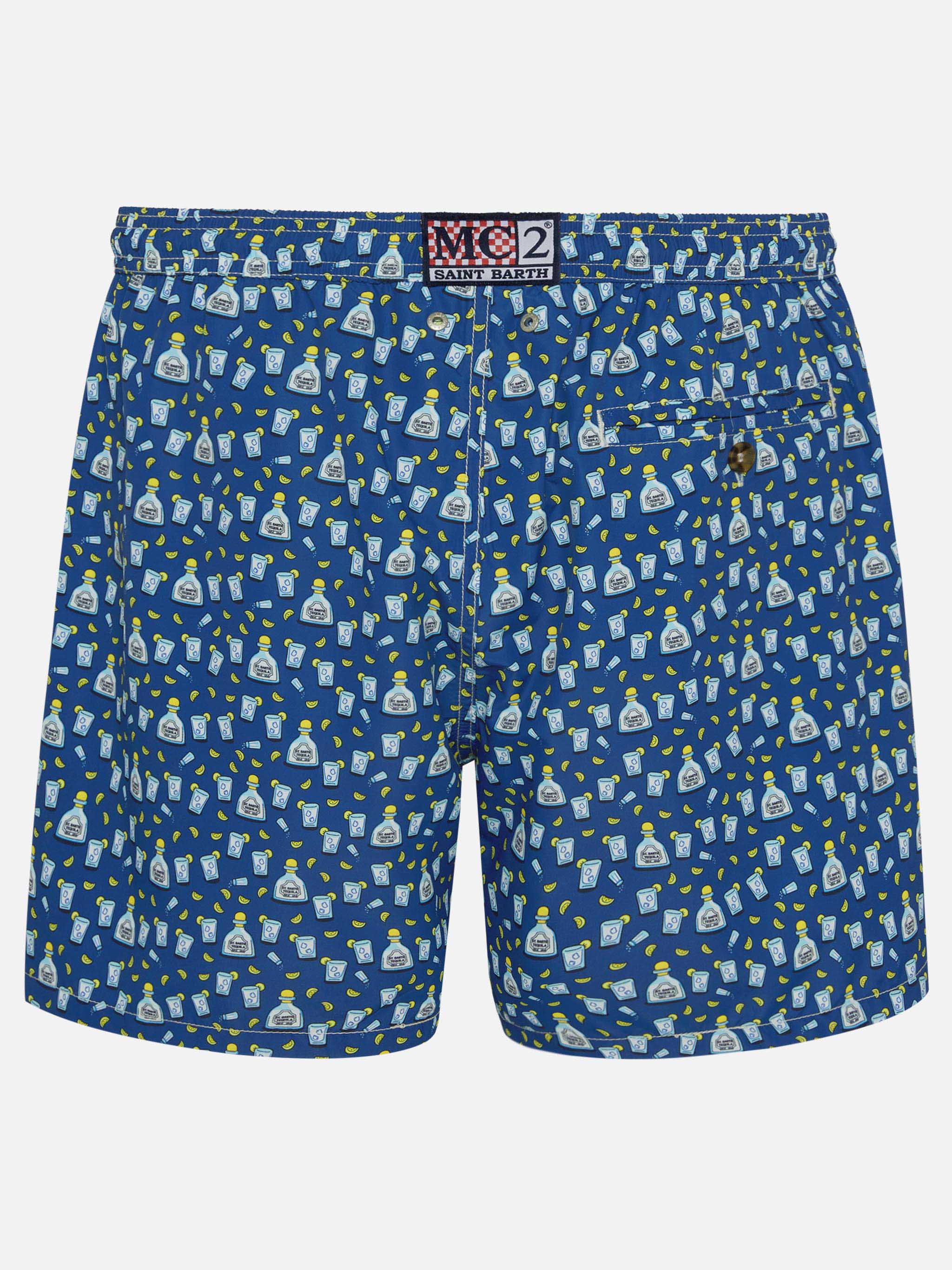 Lighting Micro Fantasy blue Tequila print swim shorts - Image 2