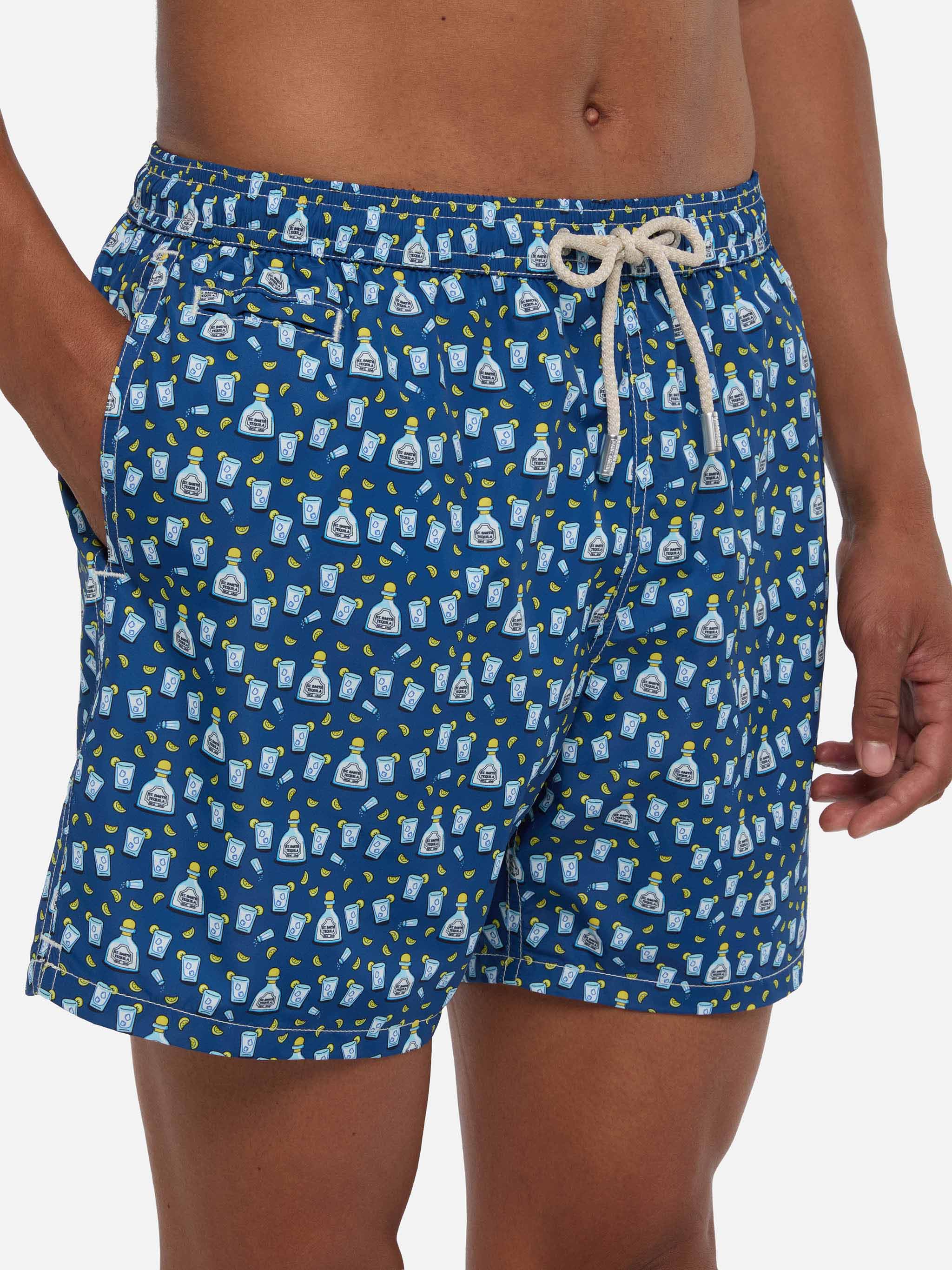 Lighting Micro Fantasy blue Tequila print swim shorts - Image 4