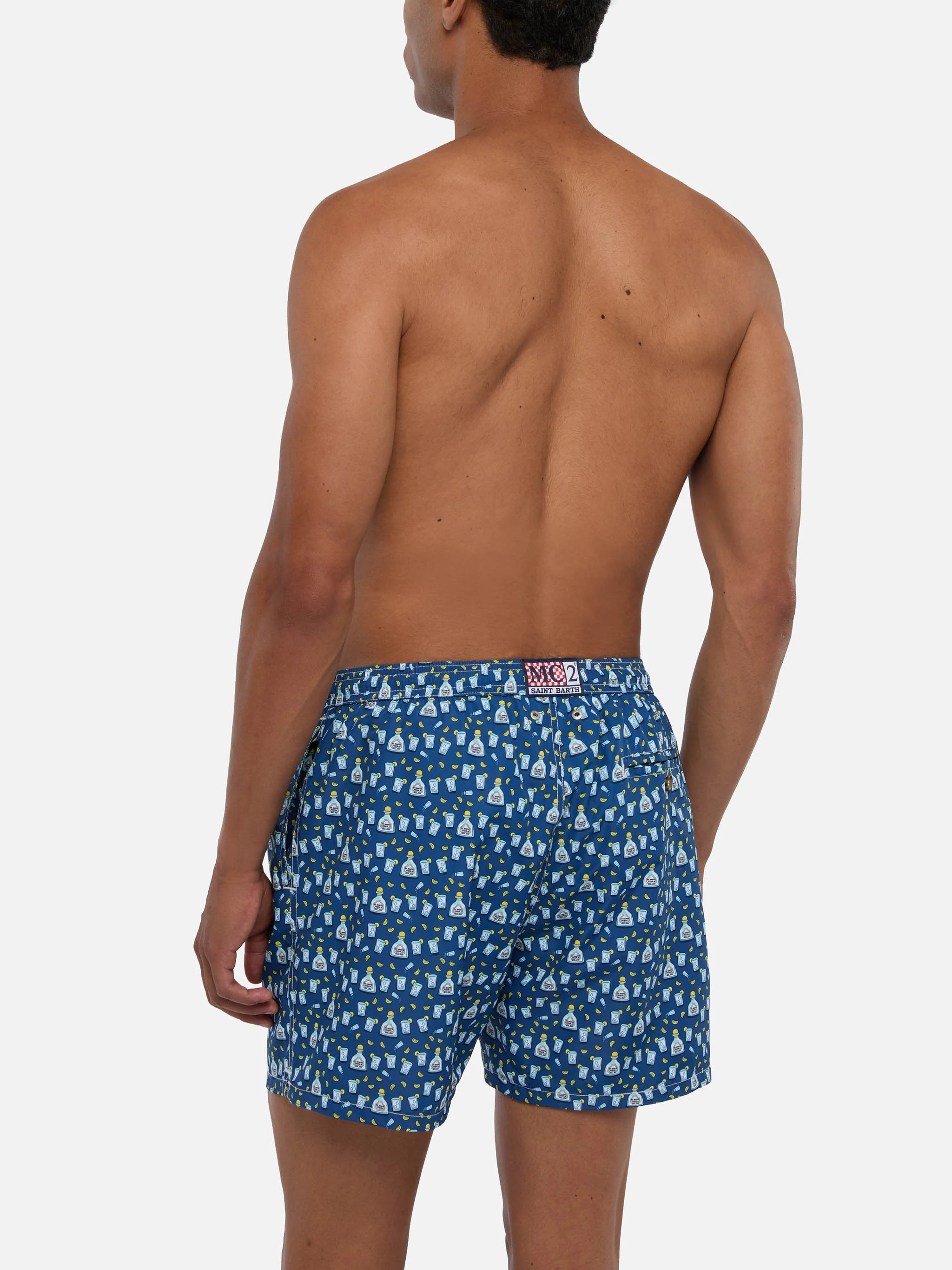 Lighting Micro Fantasy blue Tequila print swim shorts - Image 5
