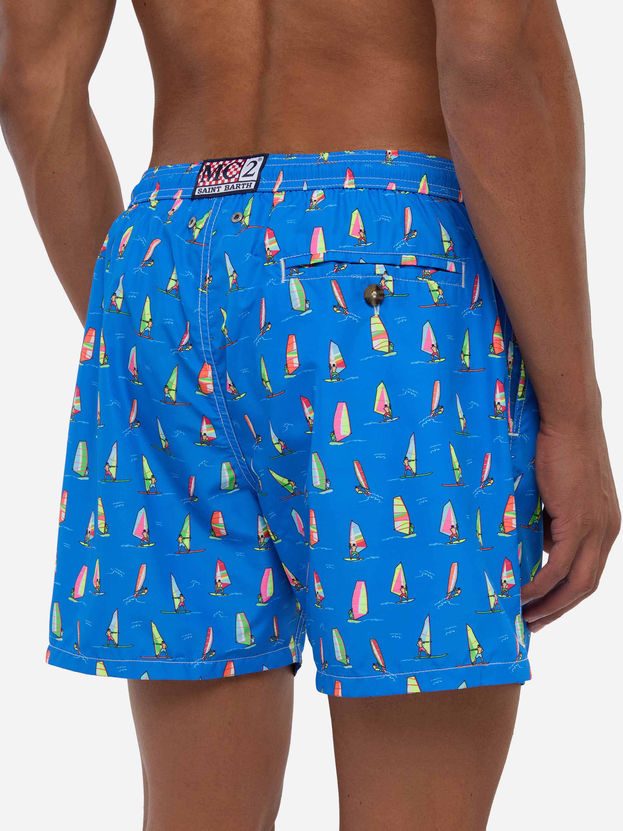Lighting windsurf print swim shorts - Image 6