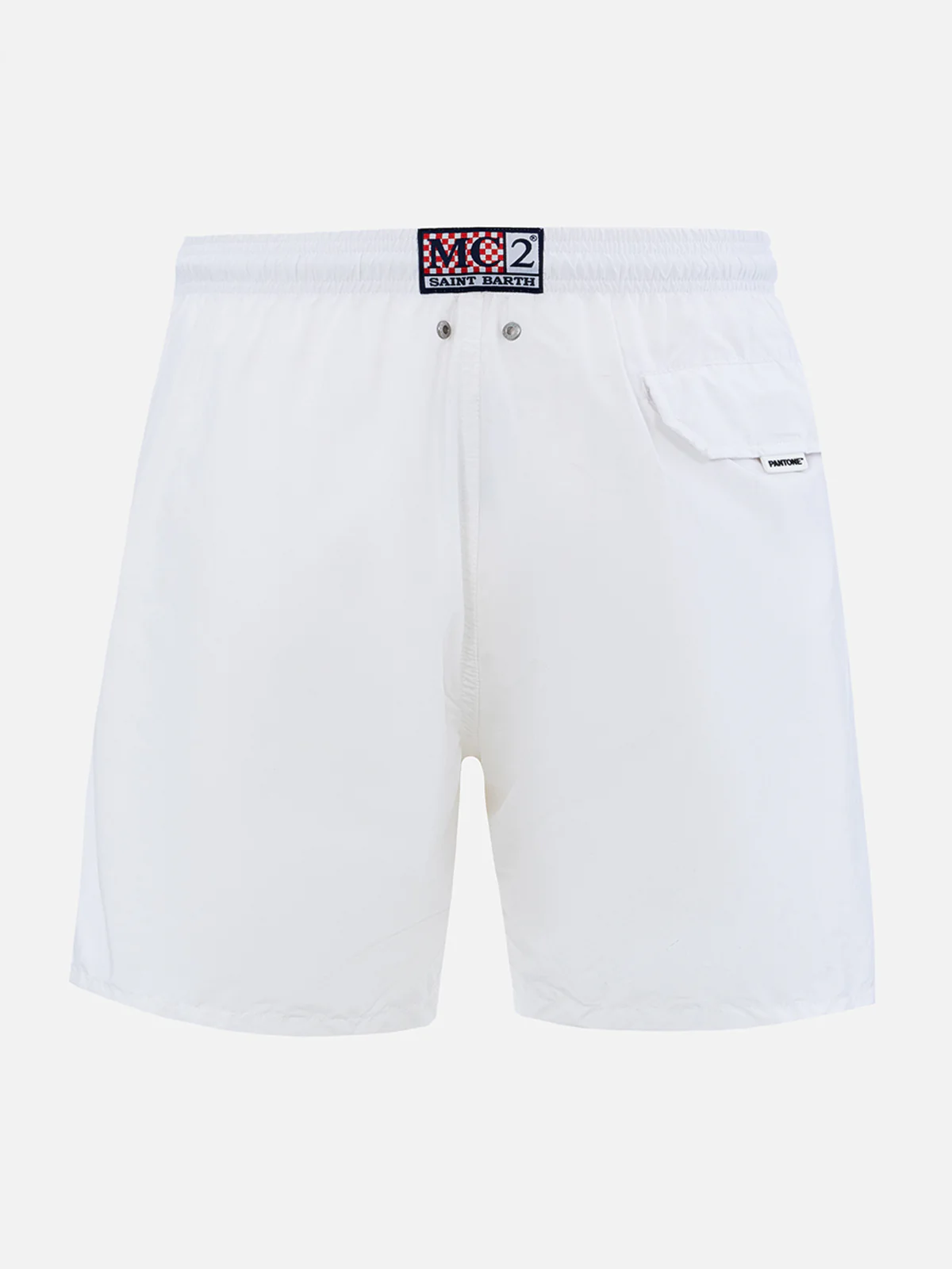 Lighting Pantone white swim shorts in stretch technical fabric | Special Edition - Image 2