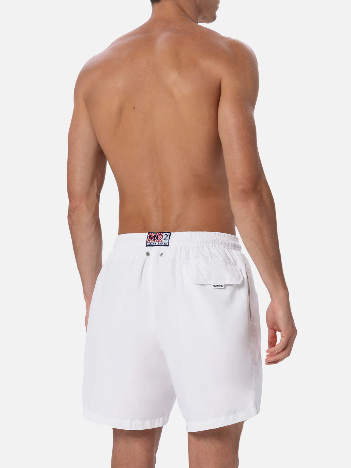 Lighting Pantone white swim shorts in stretch technical fabric | Special Edition - Image 5