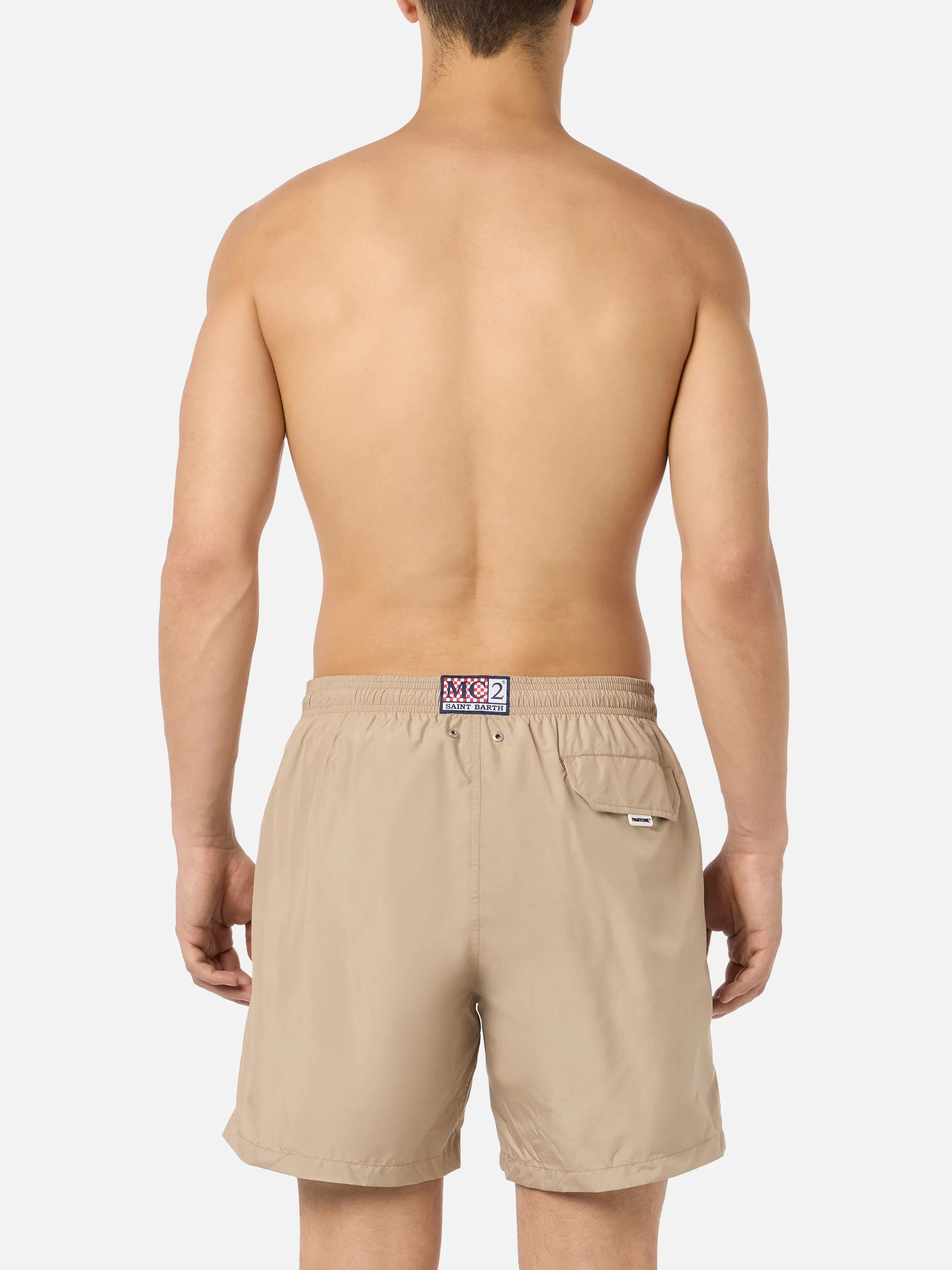 Ultralight Pantone swim shorts in beige | PANTONE® SPECIAL EDITION - Image 4