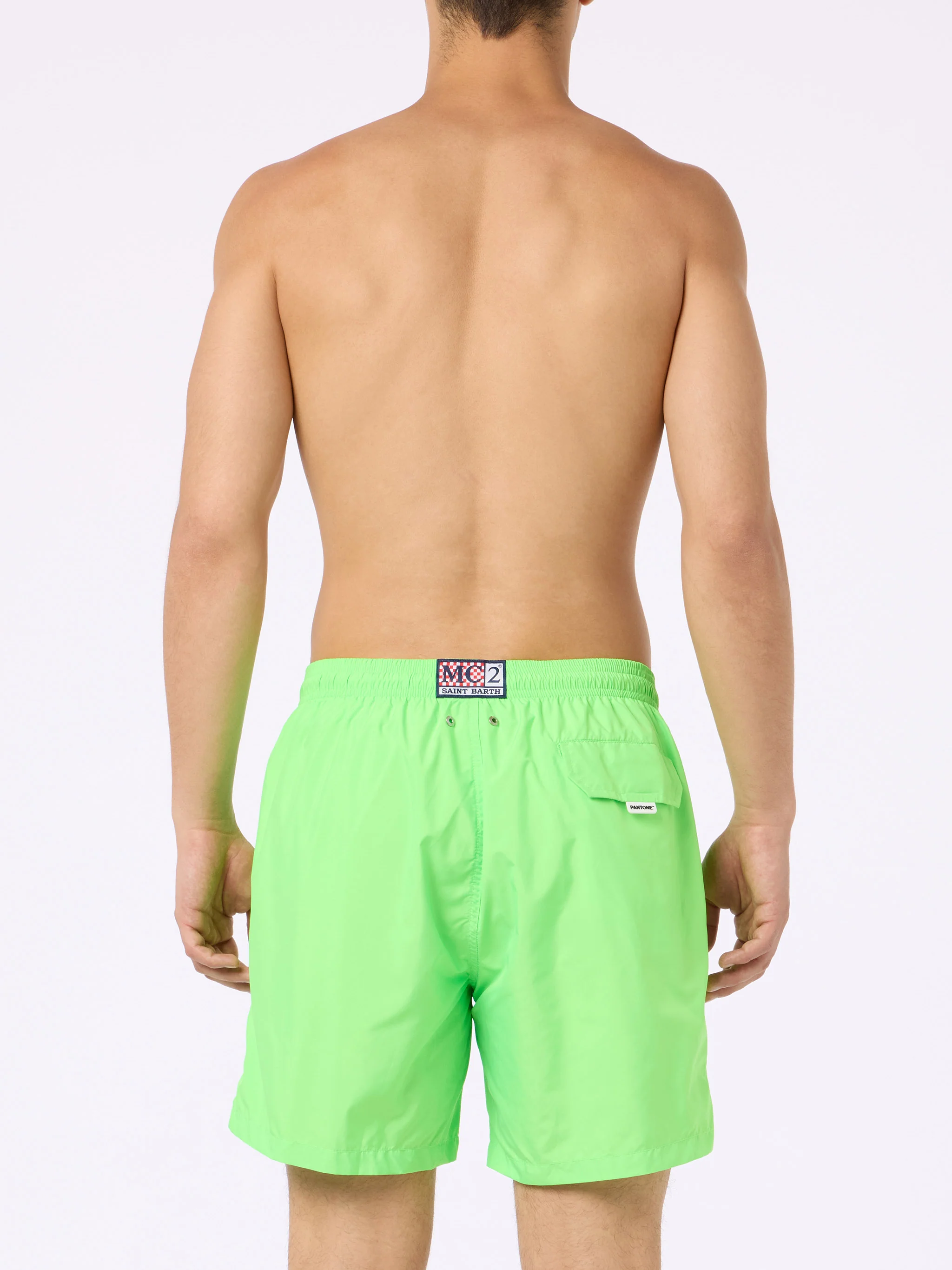 Ultralight Pantone fluo green swim shorts | Special Edition - Image 4