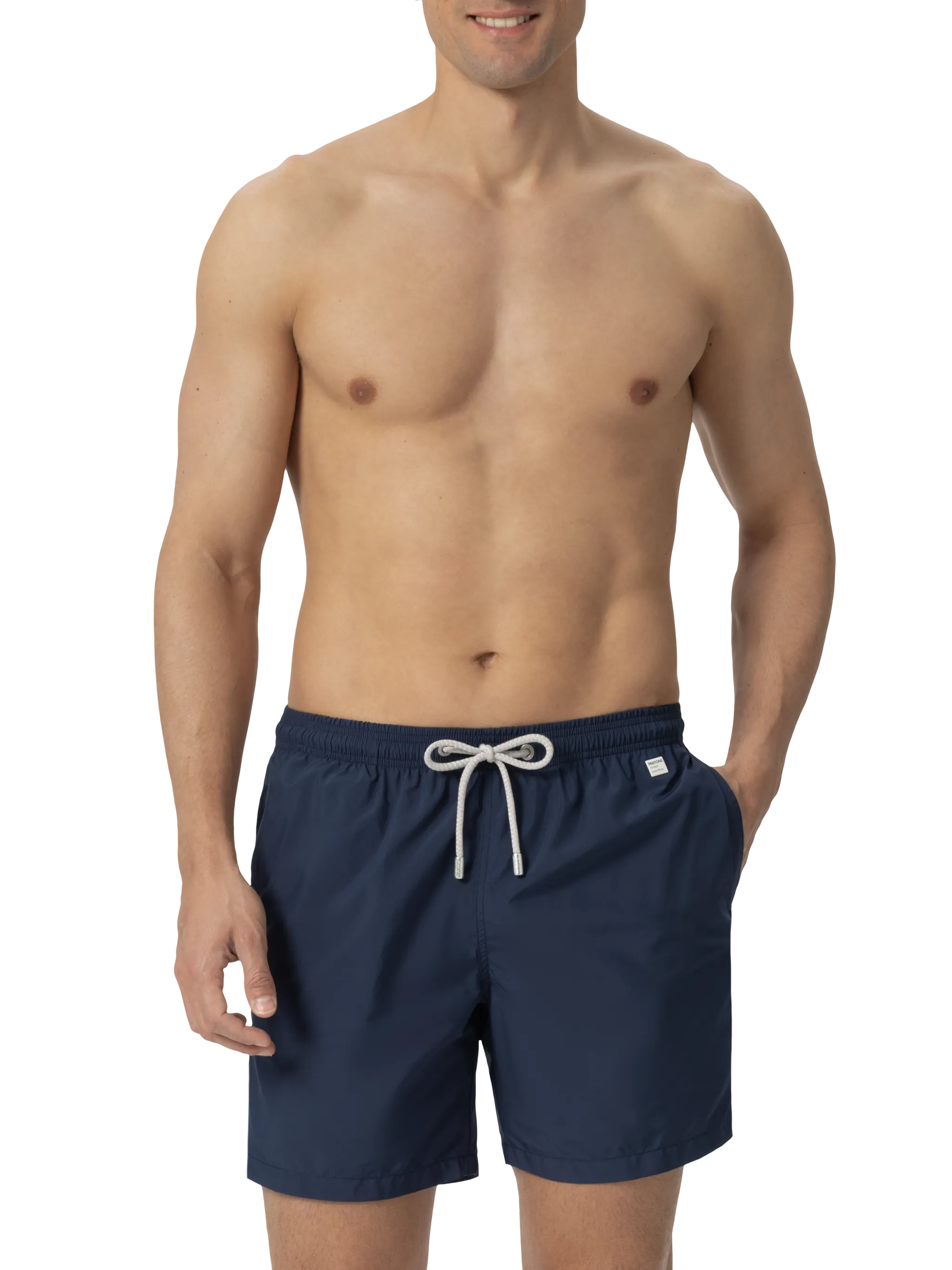 Lighting Pantone navy blue swim shorts in stretch technical fabric | Special Edition - Image 3