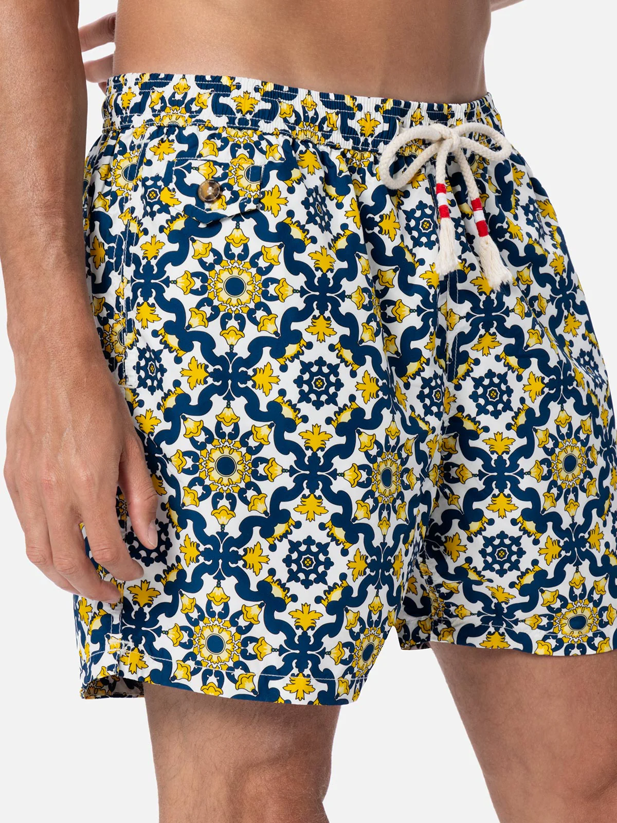 Lighting majolica print swim shorts - Image 4
