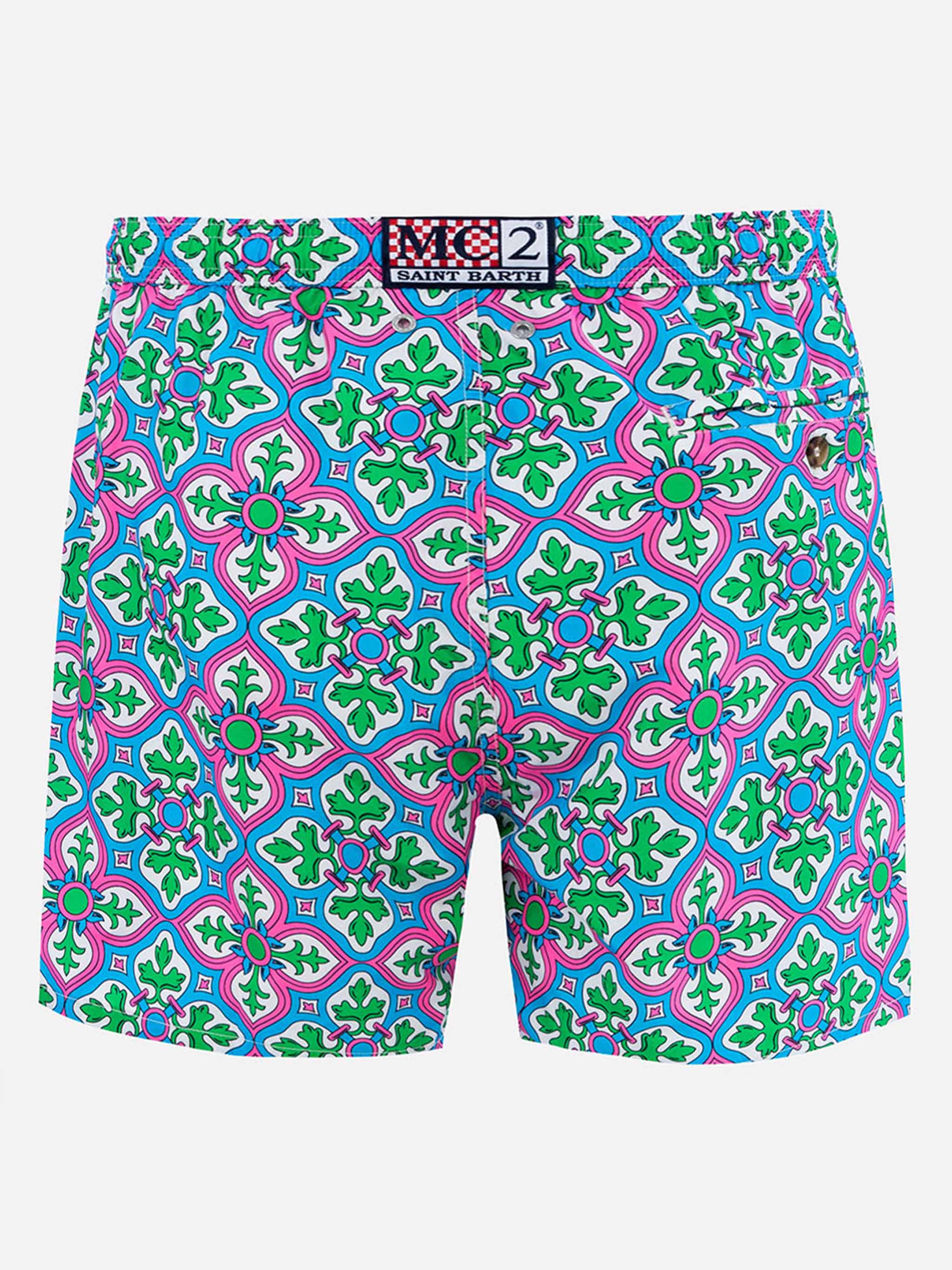 Lighting majolica print swim shorts - Image 2