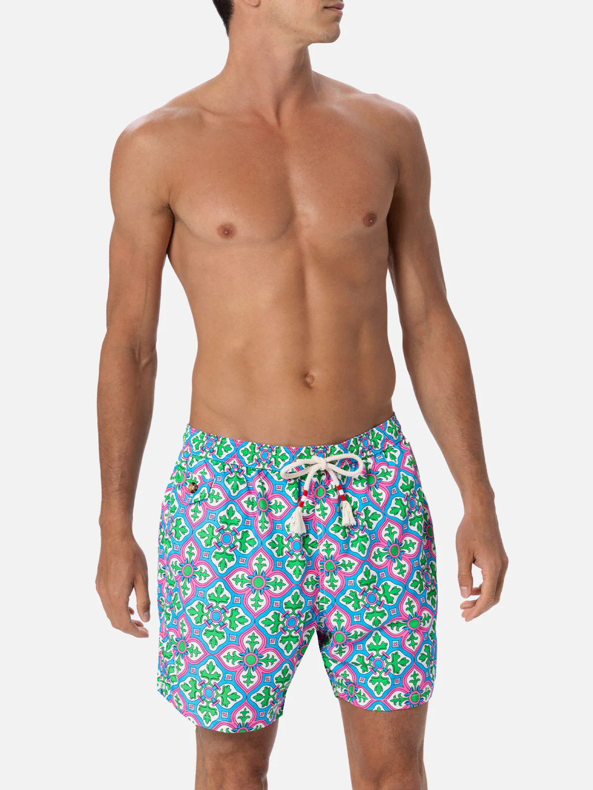 Lighting majolica print swim shorts - Image 3