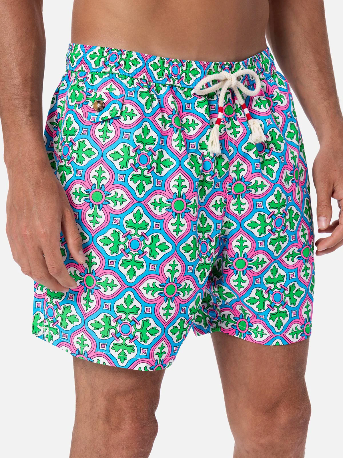 Lighting majolica print swim shorts - Image 4