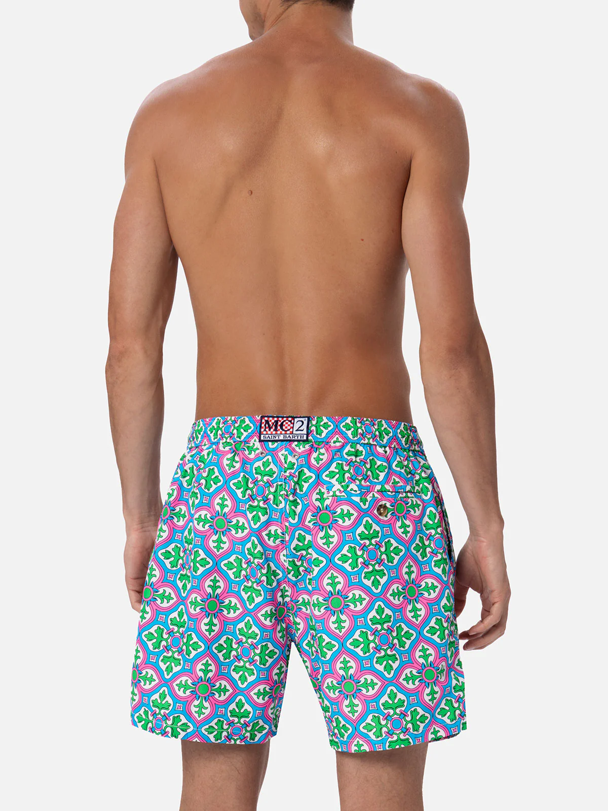 Lighting majolica print swim shorts - Image 5