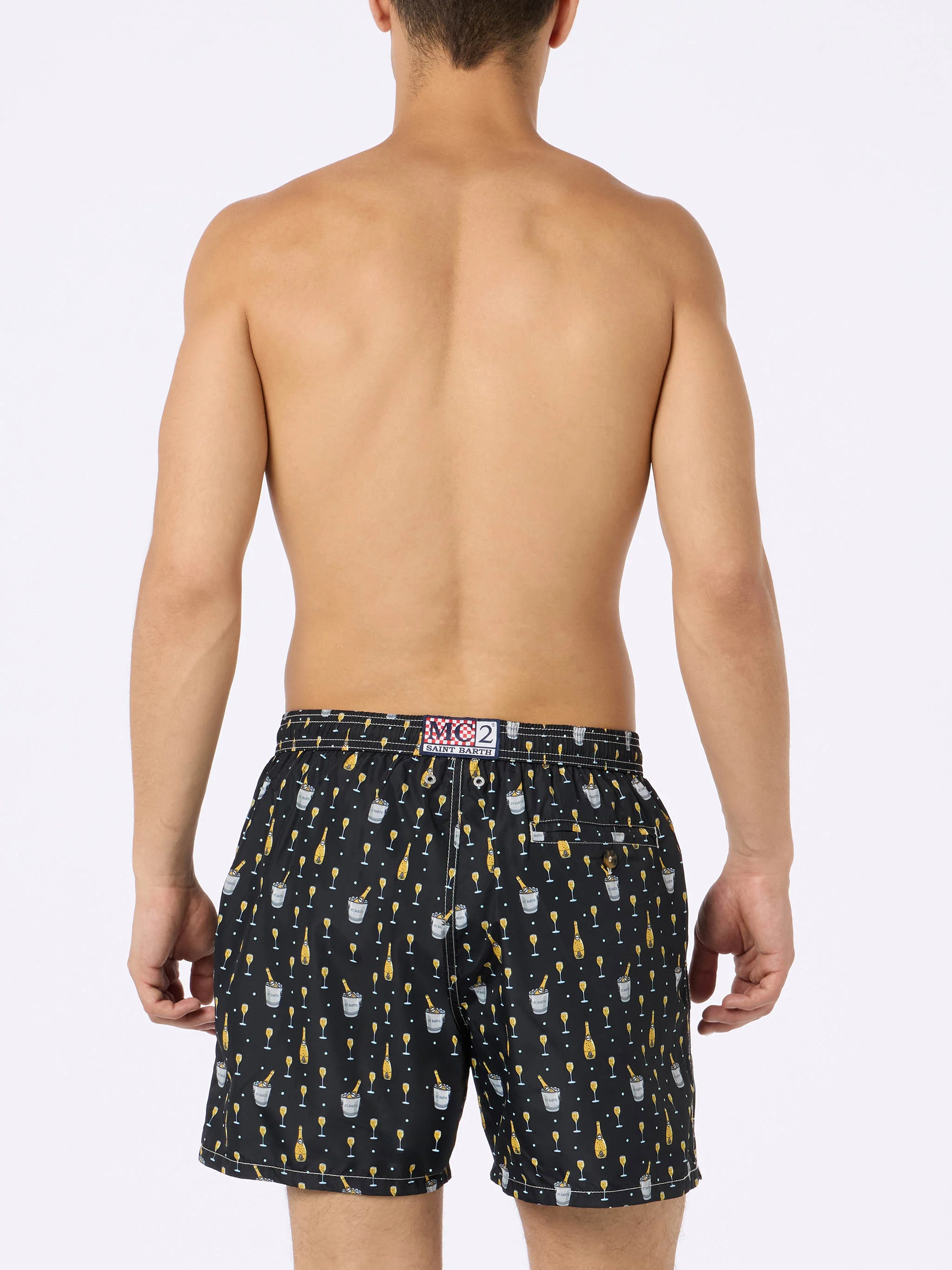 Lighting Micro Fantasy black bubbles print swim shorts - Image 4