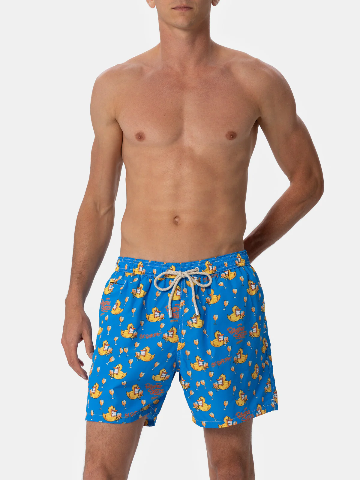 Lighting Micro Fantasy Cryptopuppets ducky print swim shorts | Special Edition - Image 4