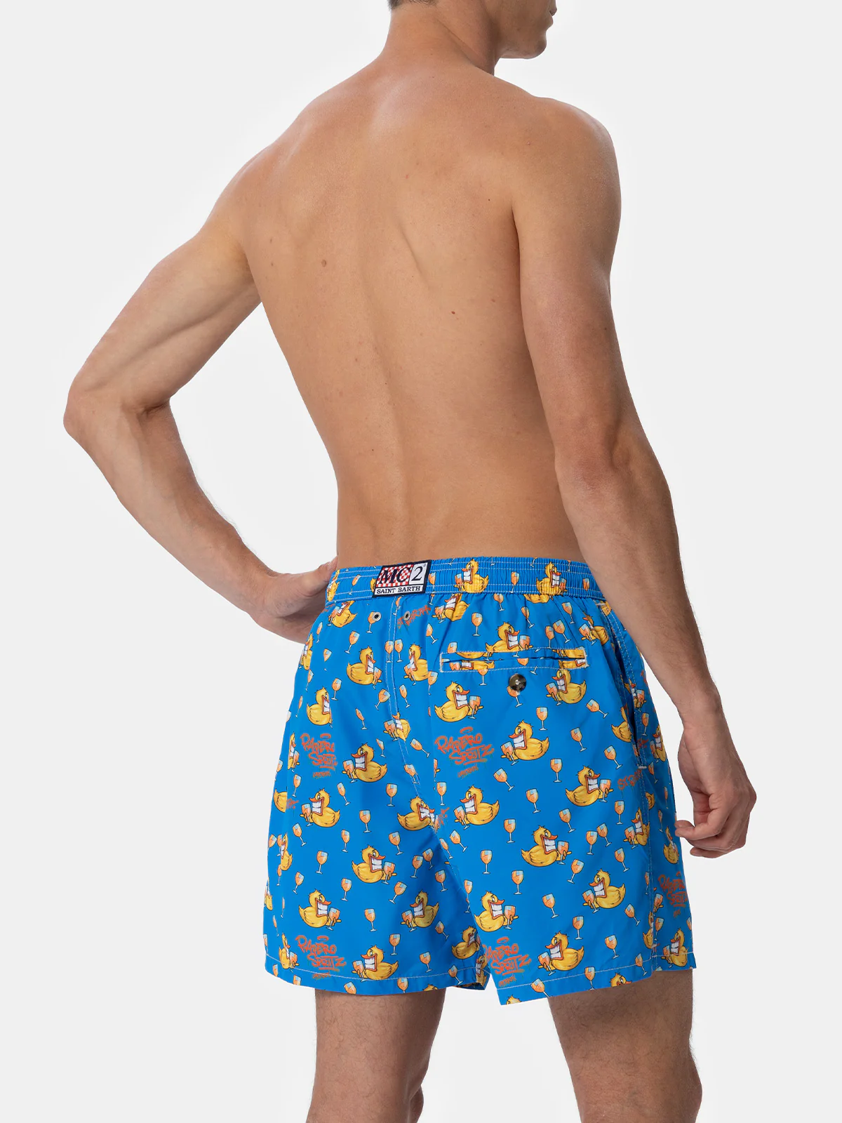 Lighting Micro Fantasy Cryptopuppets ducky print swim shorts | Special Edition - Image 5