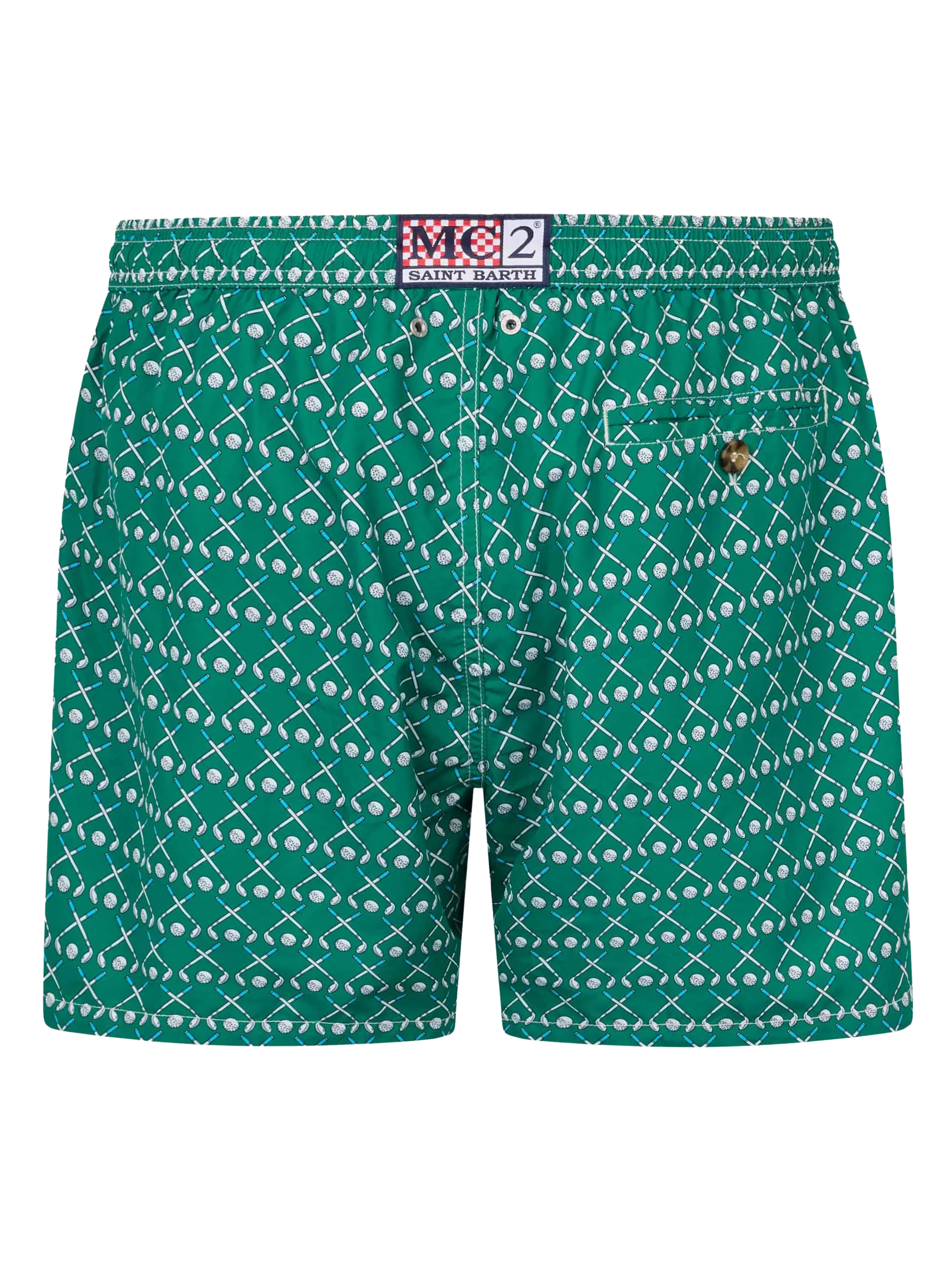 Lighting Micro Fantasy green golf print swim shorts - Image 2