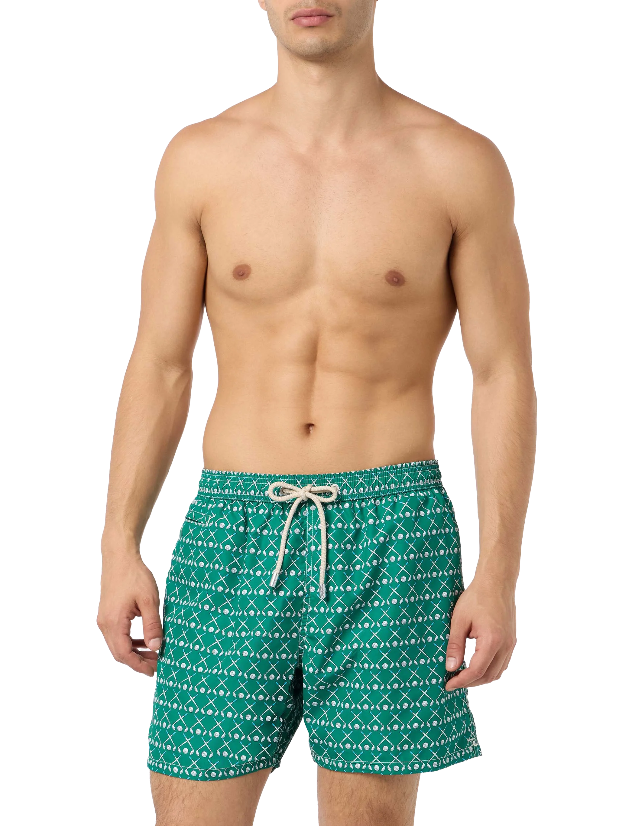 Lighting Micro Fantasy green golf print swim shorts - Image 3