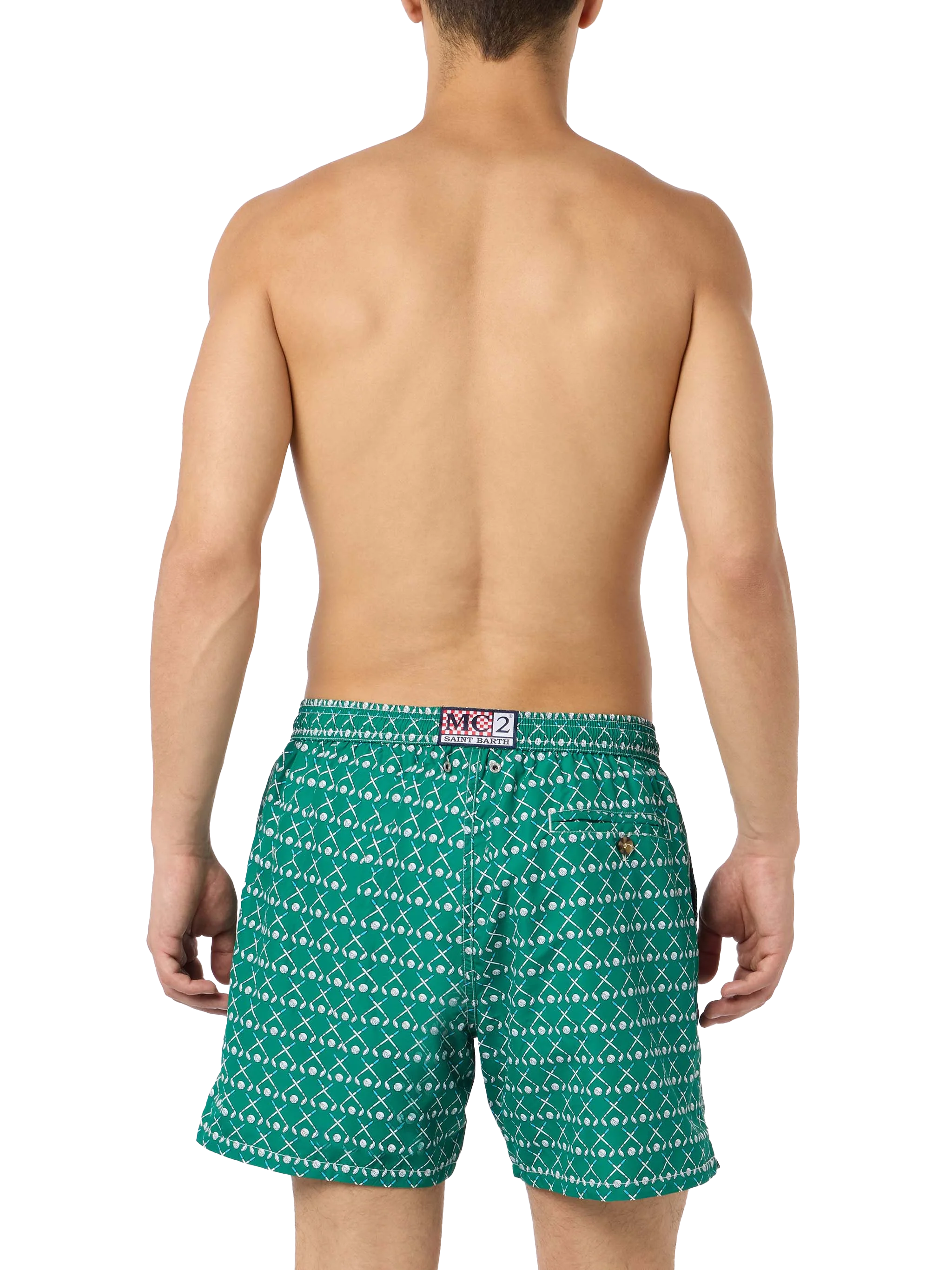 Lighting Micro Fantasy green golf print swim shorts - Image 4